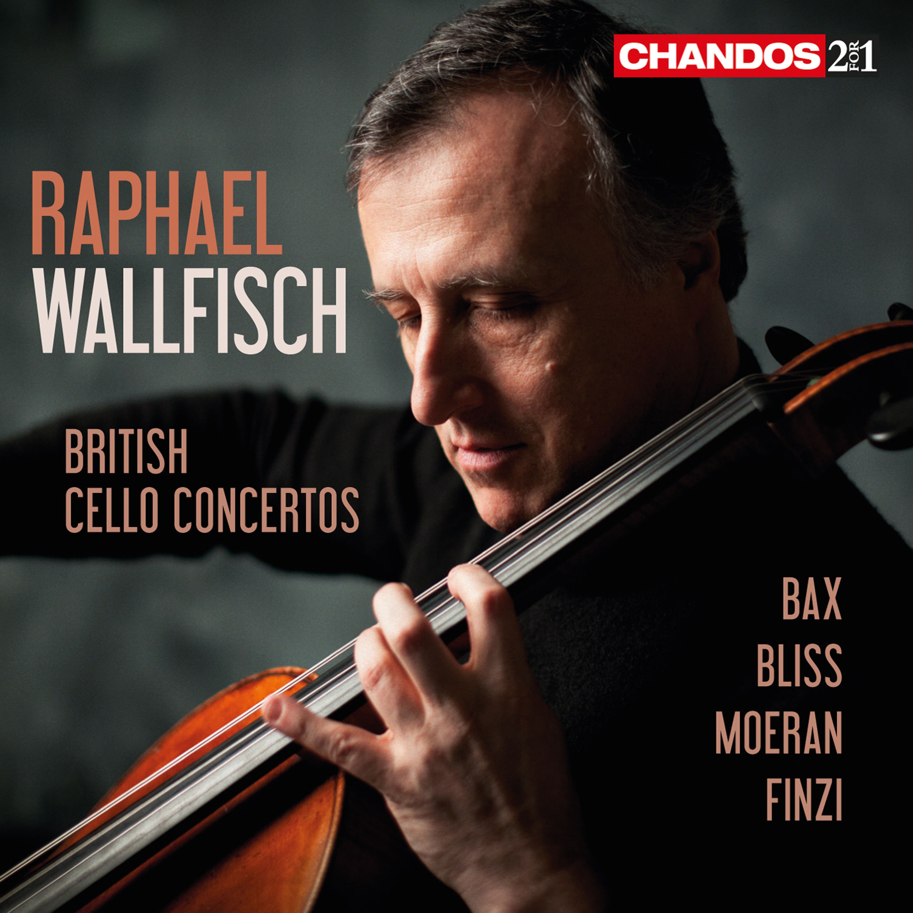 Raphael Wallfisch plays British Cello Concertos album cover