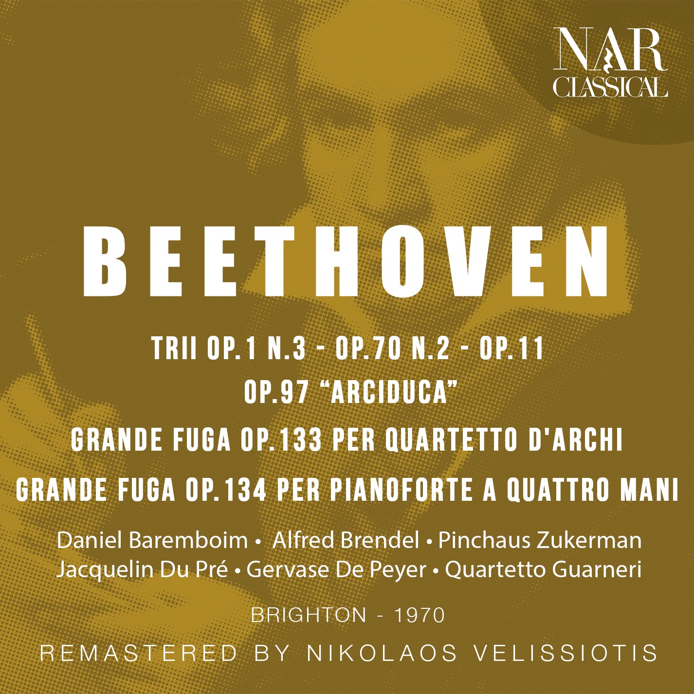 BEETHOVEN: BRANI SCELTI - PIANO TRIO, GROßE FUGE FOR PIANO FOUR HANDS album cover