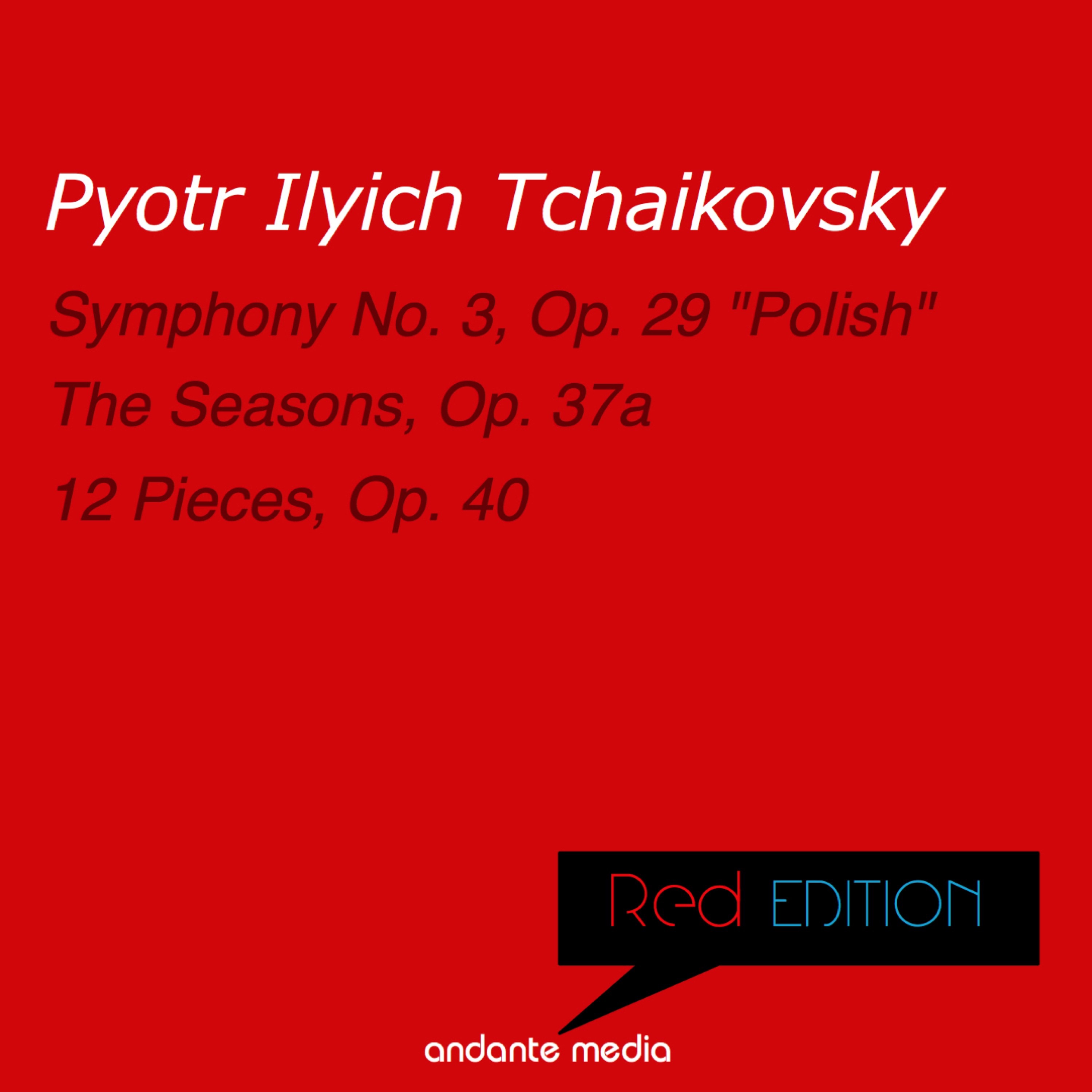 Red Edition - Tchaikovsky: "Polish" Symphony & 12 Pieces, Op. 40 album cover