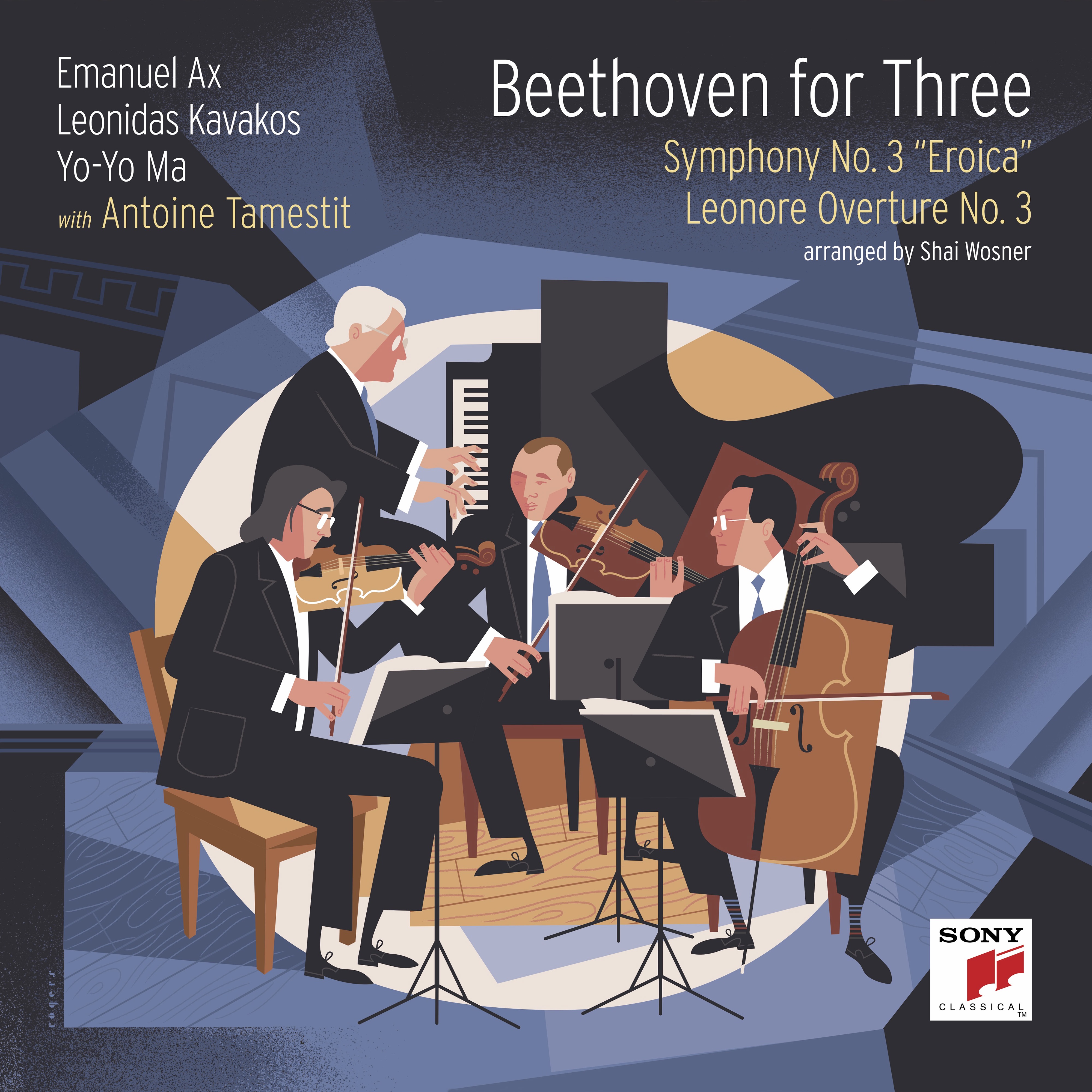 Beethoven for Three: Symphony No. 3 "Eroica" and Leonore Overture No. 3 album cover