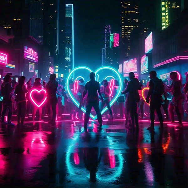 Neon Hearts (feat. Televisor) - Single album cover