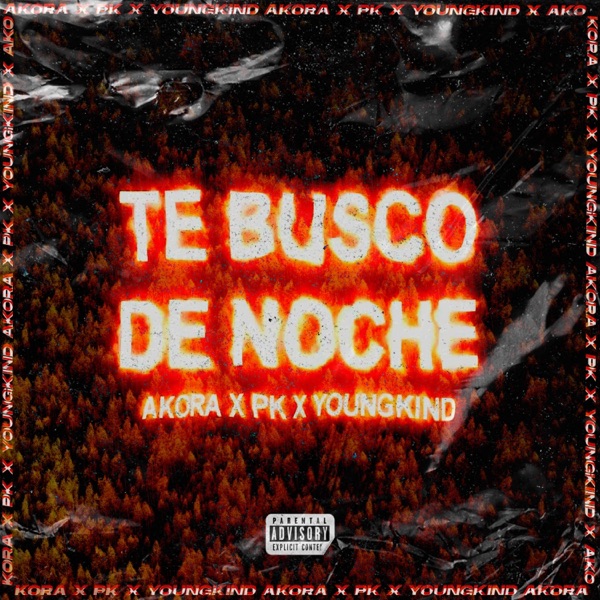 Te busco de noche (feat. Akora & PK) - Single album cover