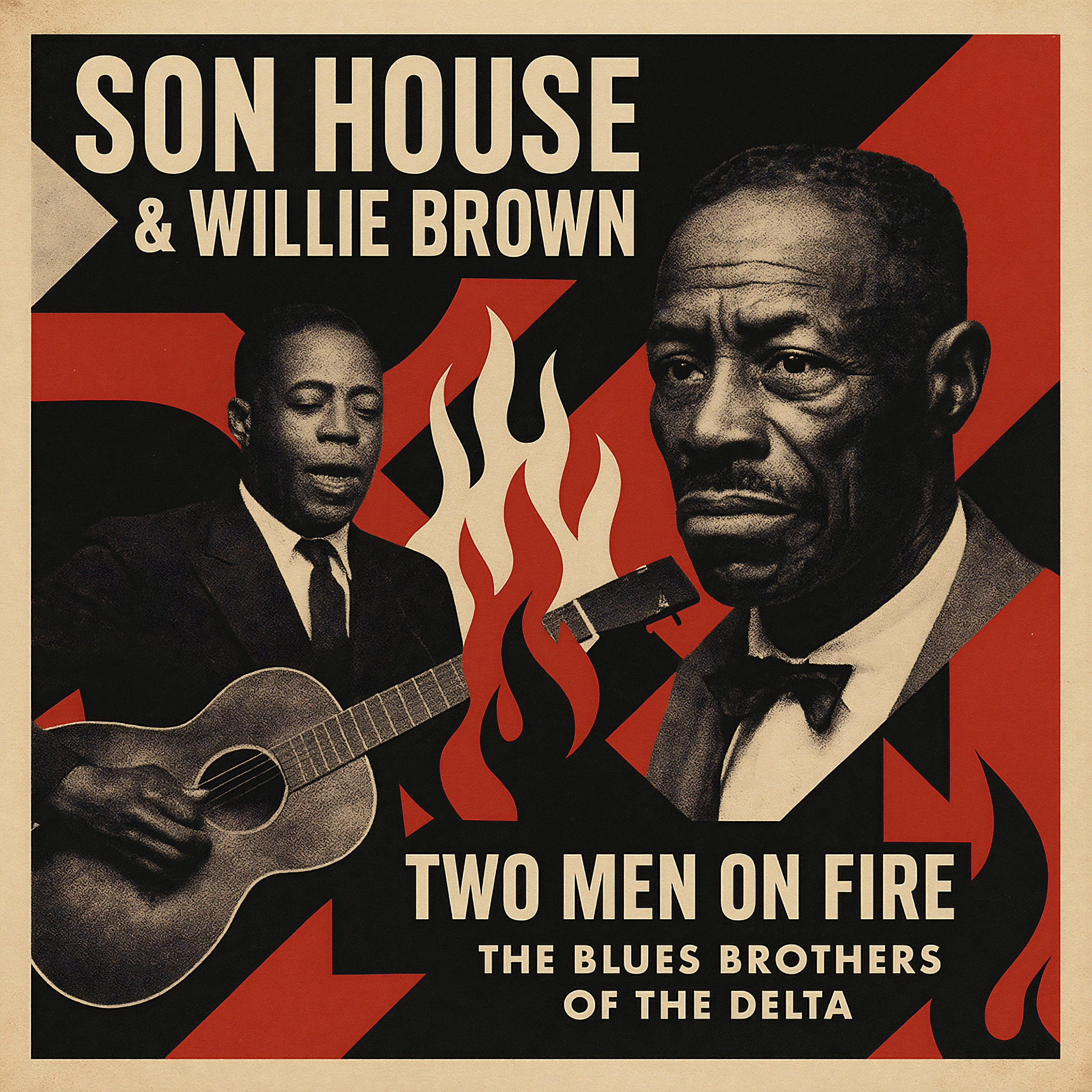 Two Men on Fire - The Blues Brothers of the Delta album cover