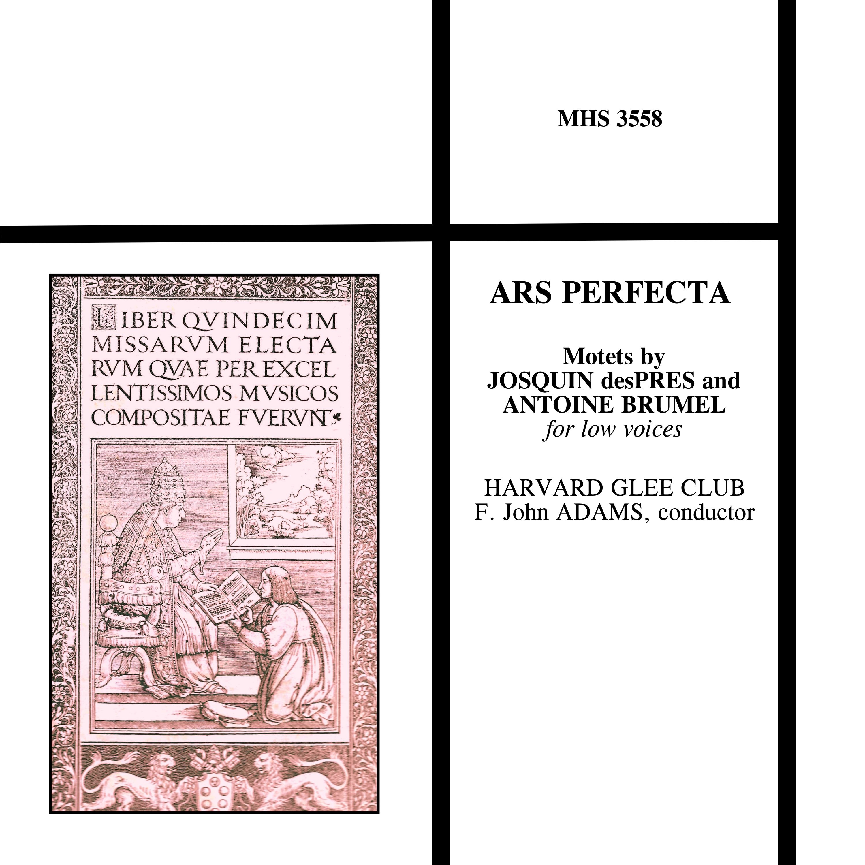 Ars Perfecta: Motets by Josquin desPres and Antoine Brumel album cover