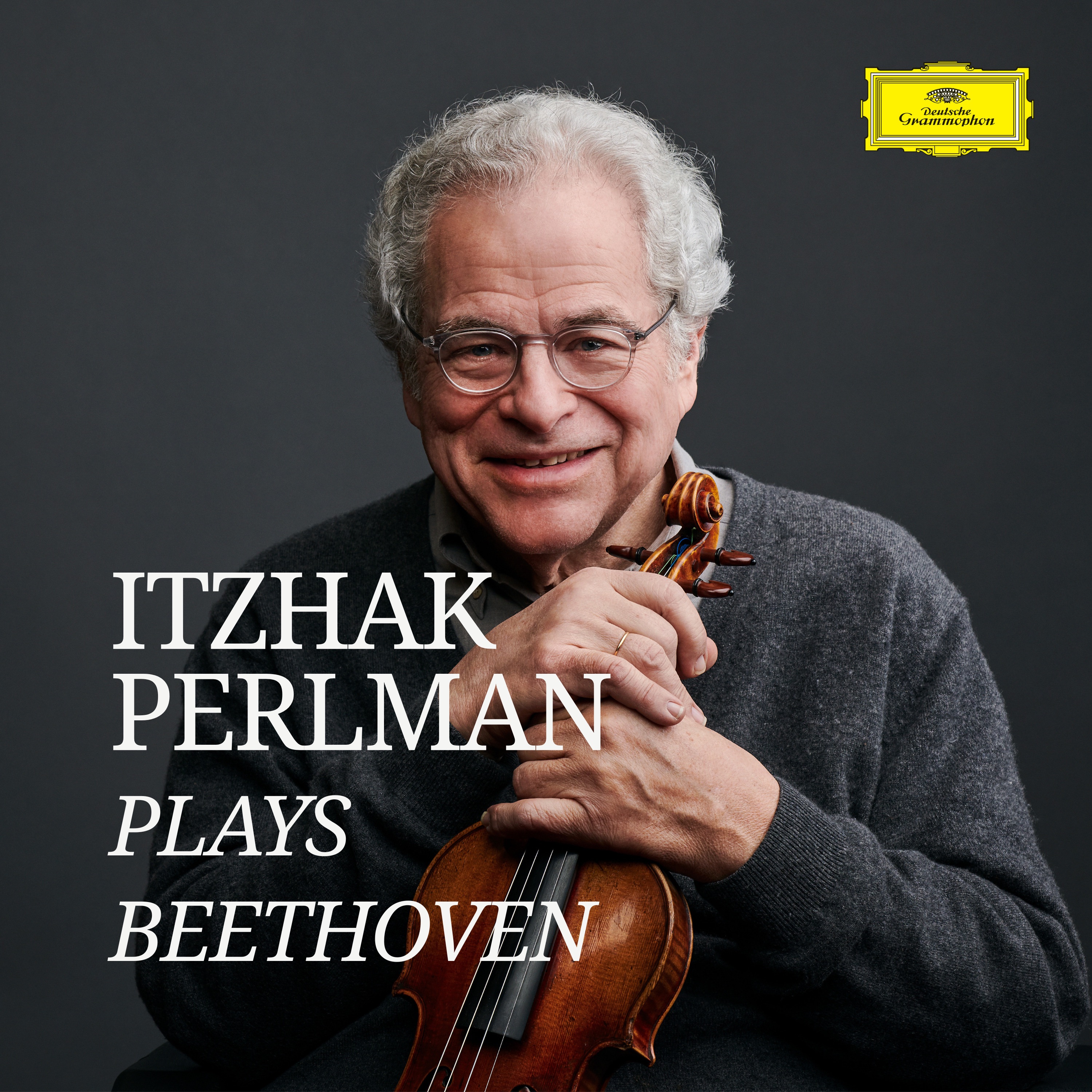 Itzhak Perlman plays Beethoven album cover