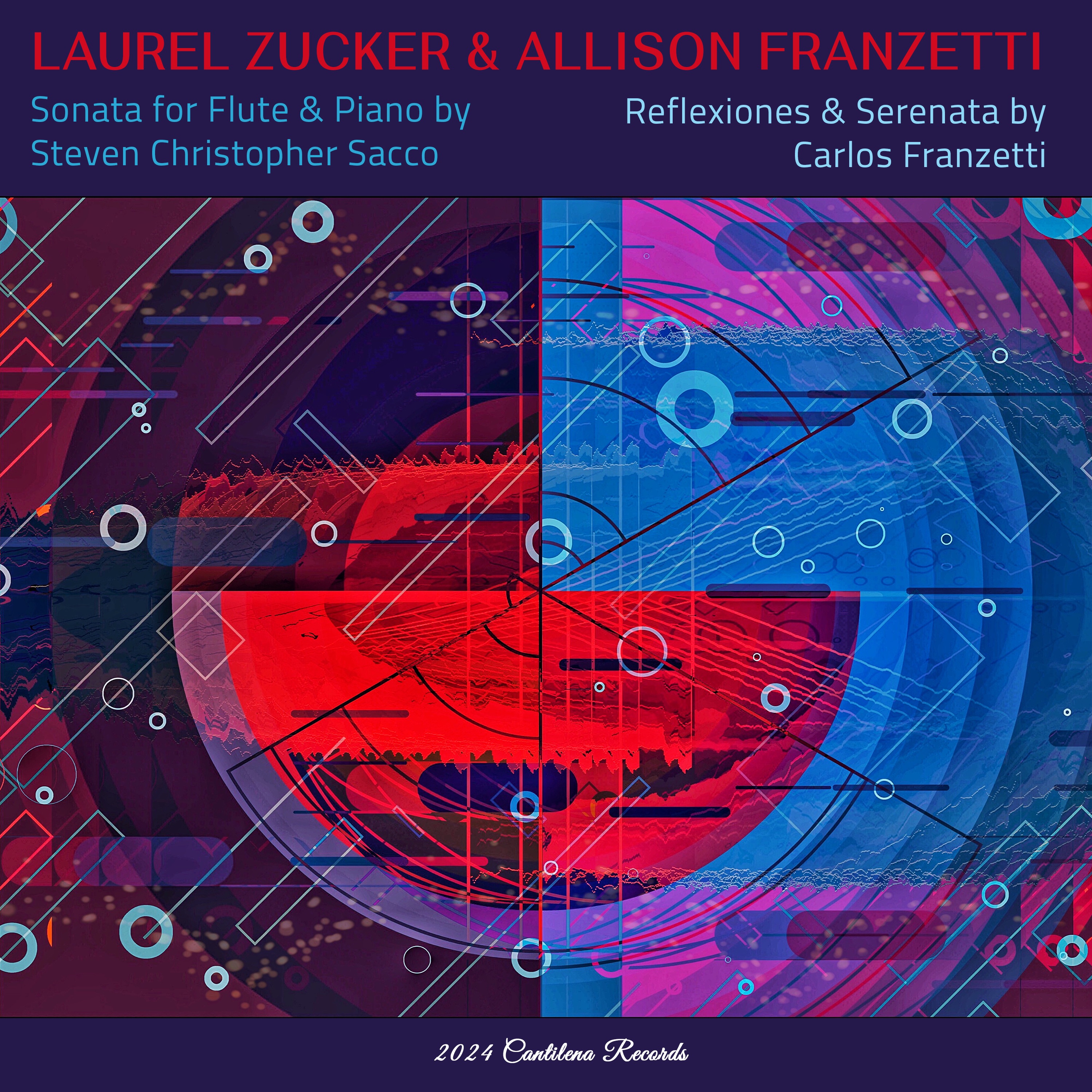 Sonata for Flute & Piano by Steven Christopher Sacco / Reflexiones & Serenata by Carlo Franzetti album cover