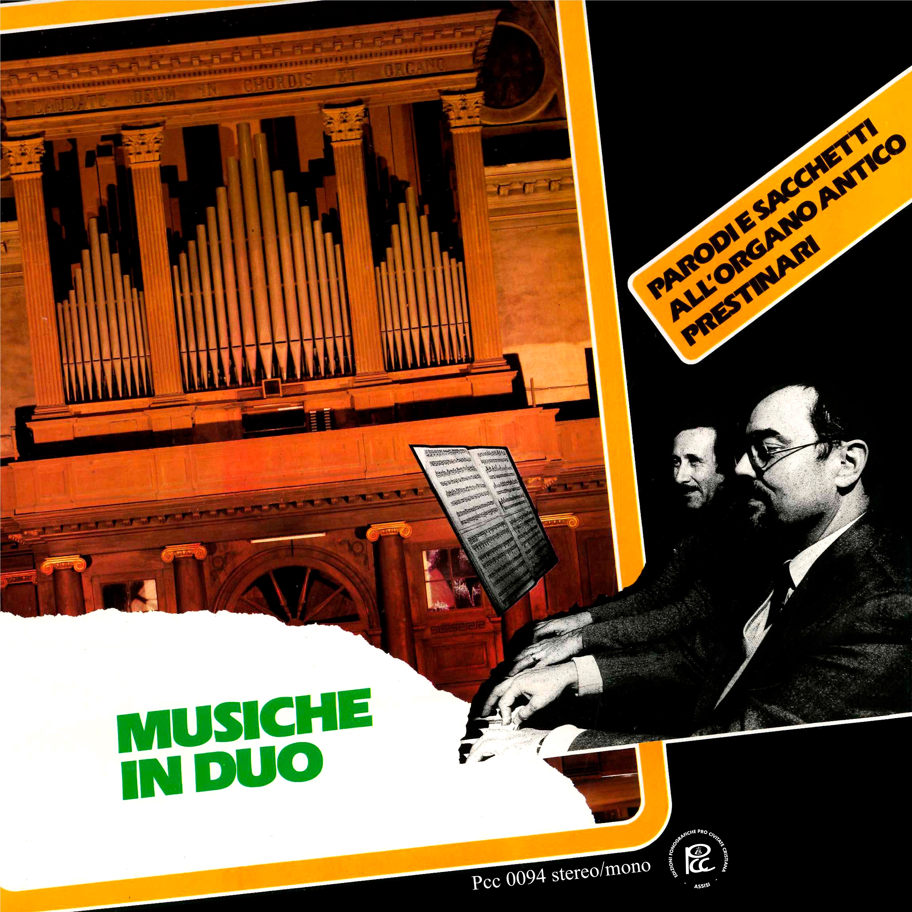 Musiche in duo - Parodi e Sacchetti all'organo antico Prestinari album cover