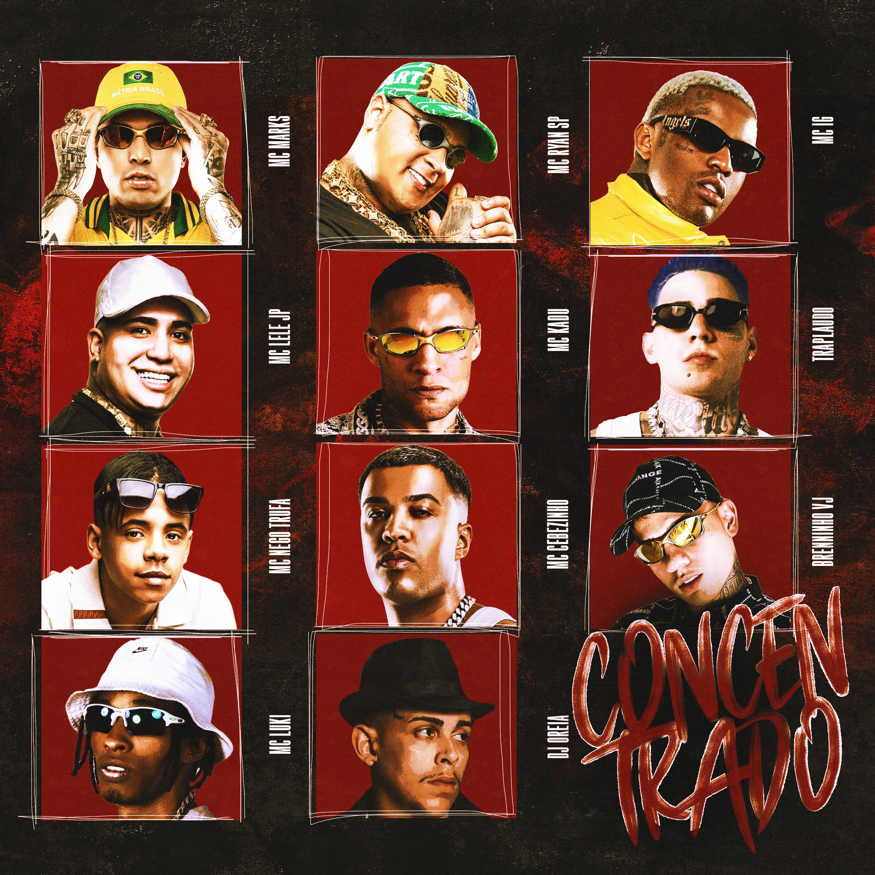 Concentrado (feat. Mc Kadu, Mc Lele JP, Brenninho VJ, TrapLaudo, Nego Trufa, Mc Luki, MC Cebezinho)  album cover