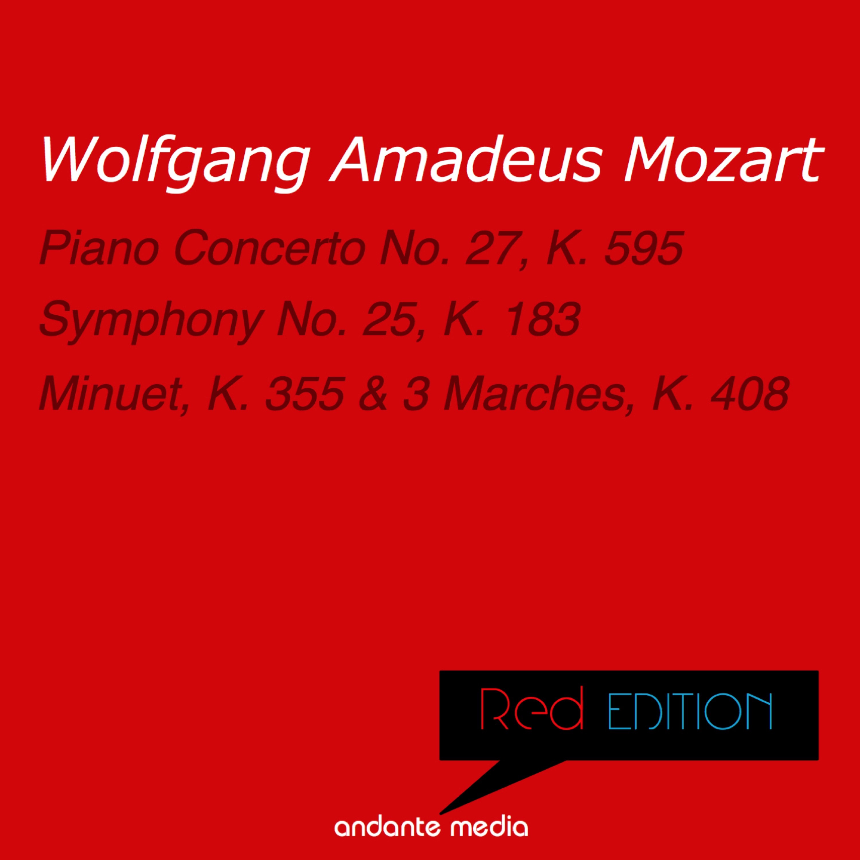 Red Edition - Mozart: Piano Concerto No. 27, K. 595 & Symphony No. 25, K. 183 album cover