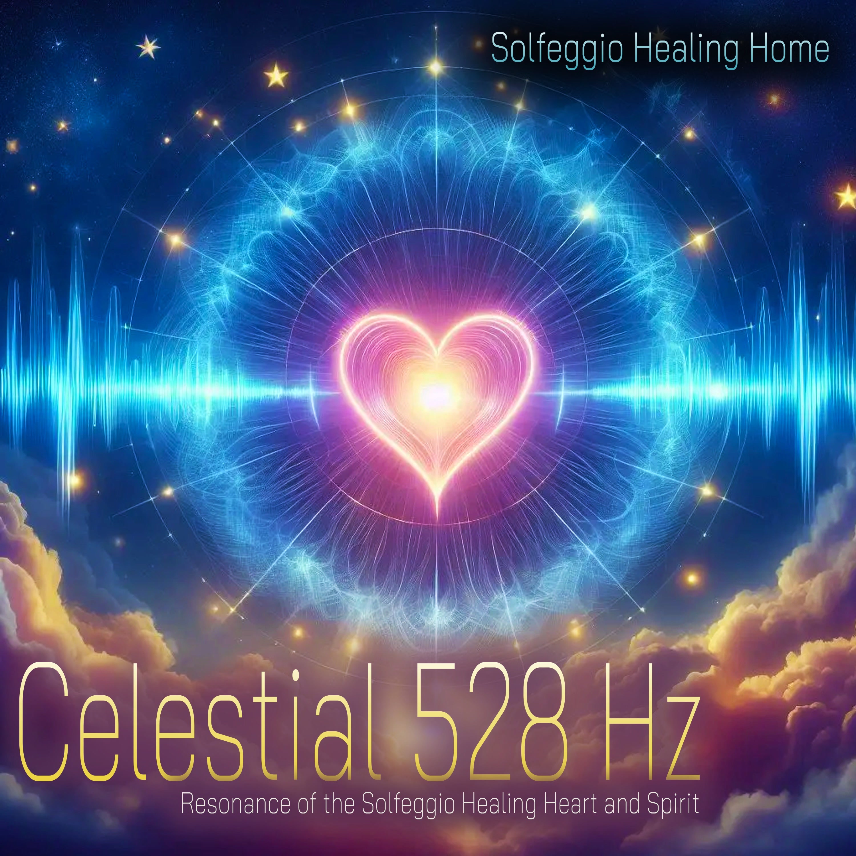 Celestial 528 Hz - Resonance of the Solfeggio Healing Heart and Spirit album cover