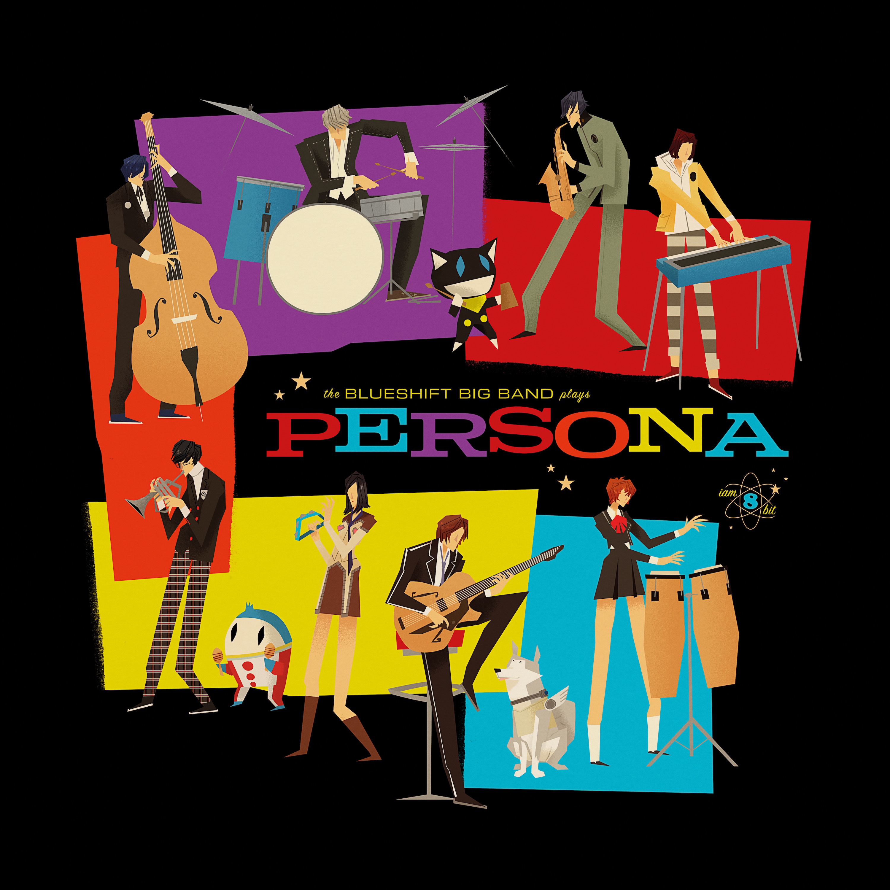 Persona 30th Anniversary Jazz Album covers from The Blueshift Big Band album cover