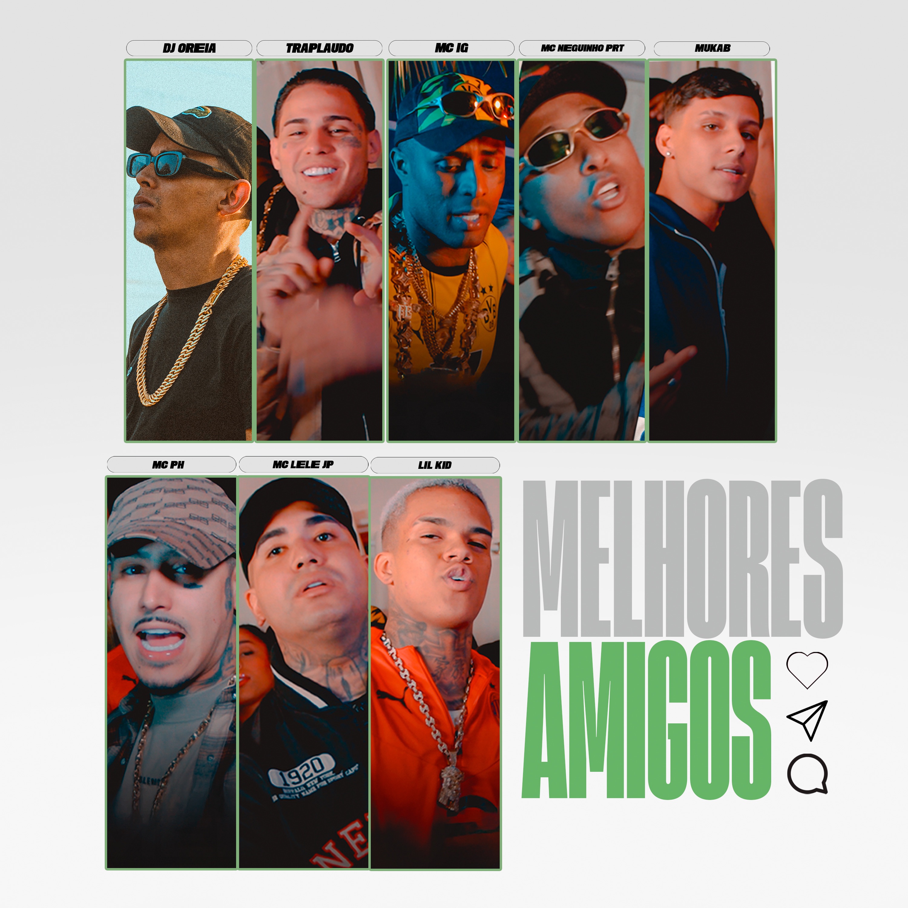 Melhores Amigos (feat. Mukab, Lil Kid 777, MC PH & Mc Lele JP) - Single album cover