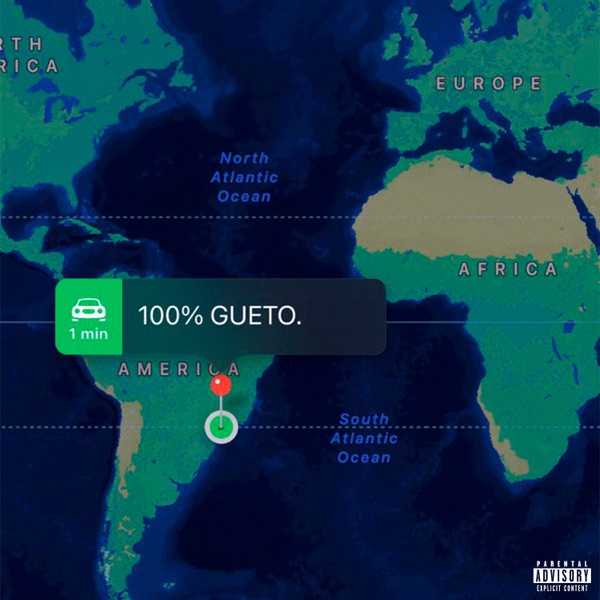 100% GUETO (freestyle) - Single album cover