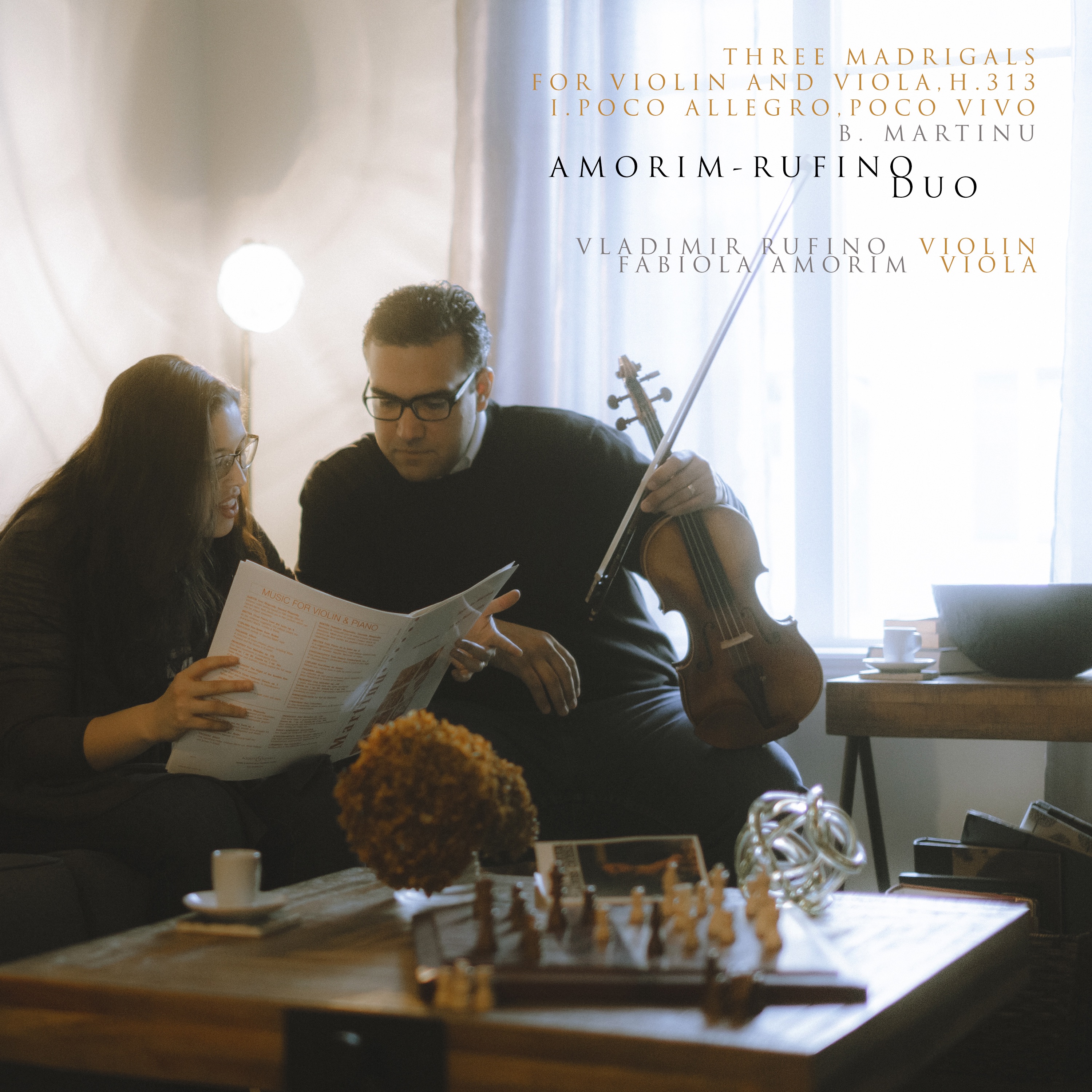 Martinů: Three Madrigals for Violin and Viola, H. 313: I. Poco Allegro, Poco Vivo - Single album cover