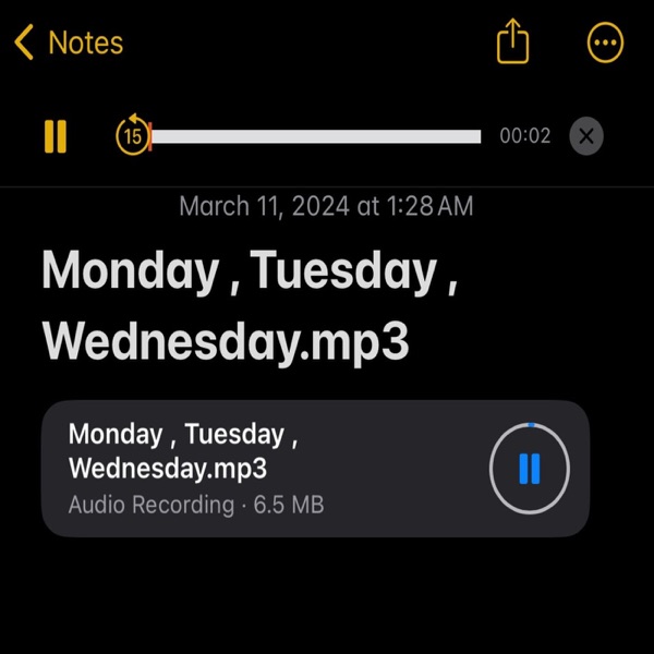 Monday, Tuesday, Wednesday - Single album cover