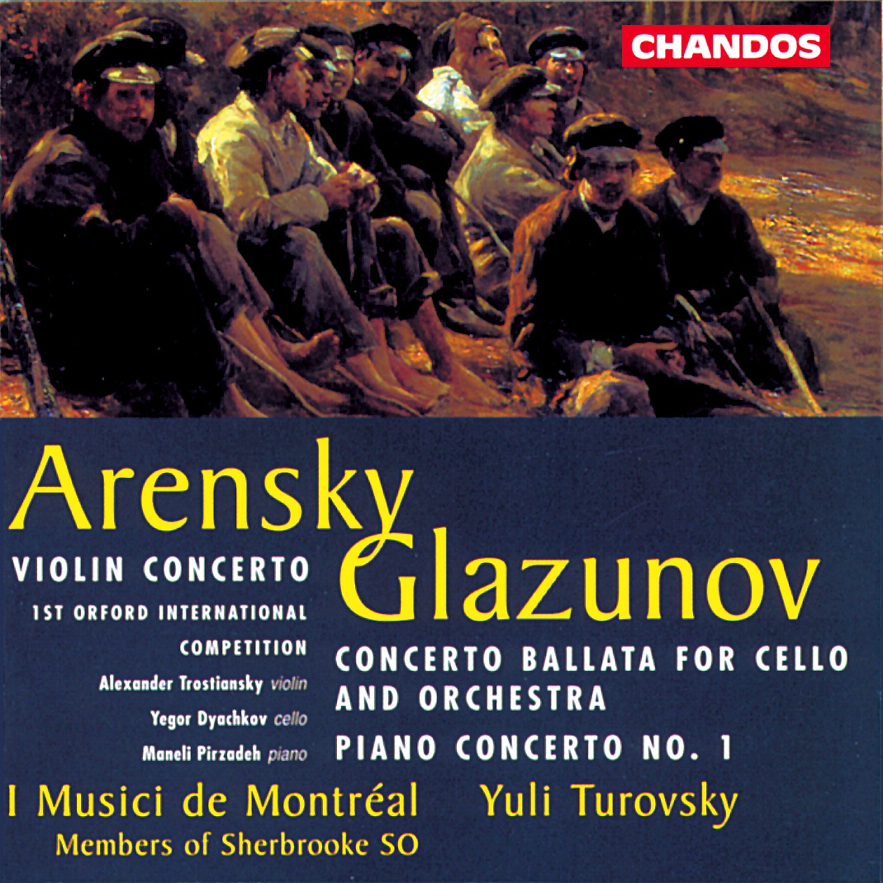Glazunov: Piano Concerto No. 1, Concerto ballata in C Major - Arensky: Violin Concerto in A Minor album cover