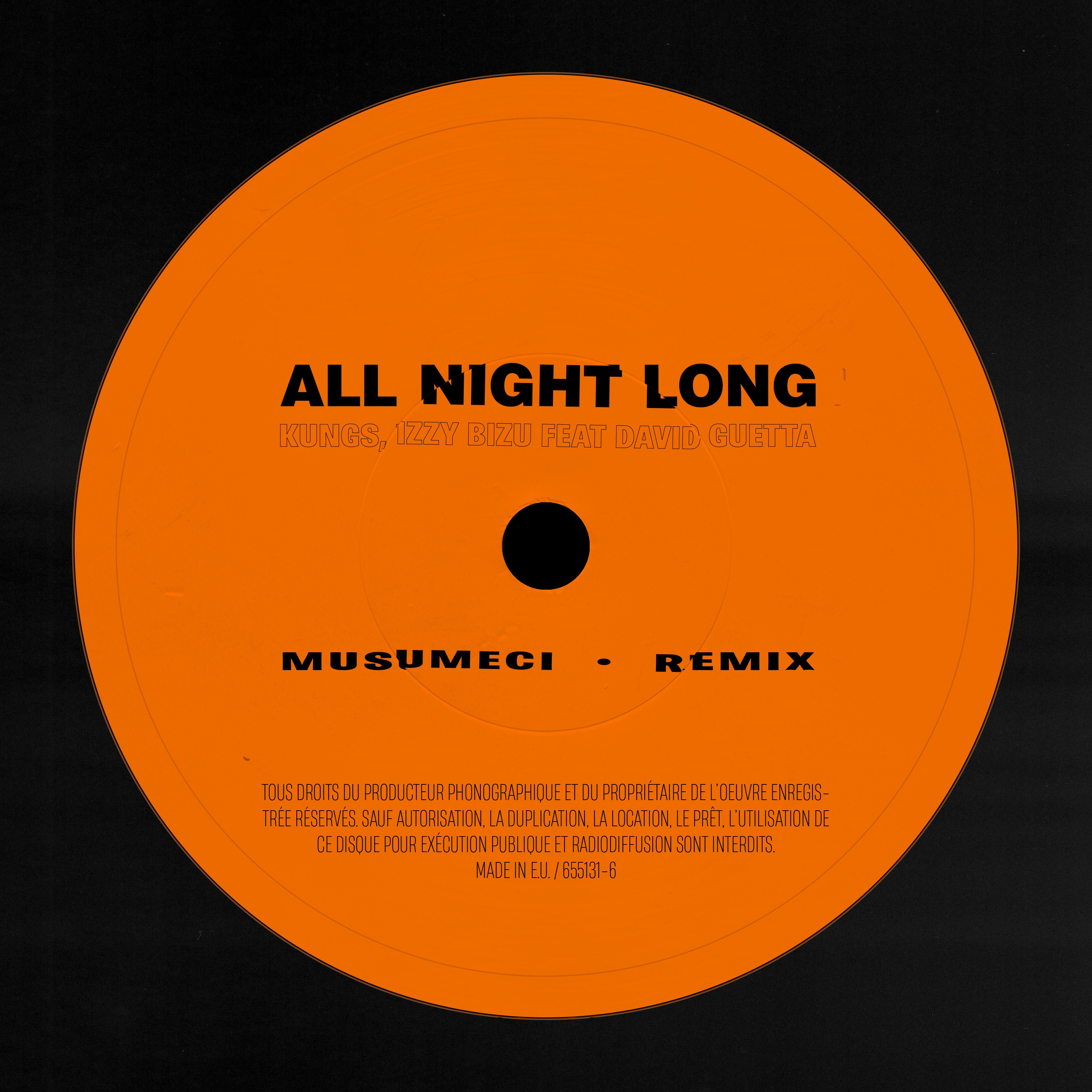 All Night Long (Musumeci Remix) [feat. David Guetta] - Single album cover