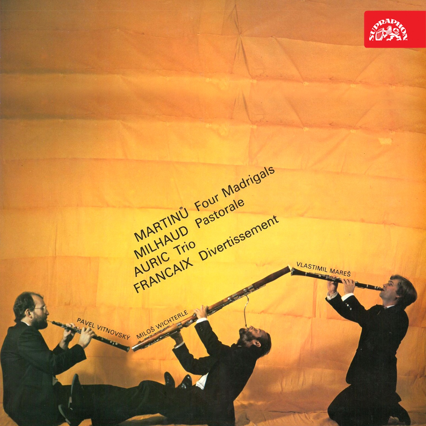 Martinů: Four Madrigals - Milhaud: Pastorale - Auric: Trio - Francaix: Divertissement album cover