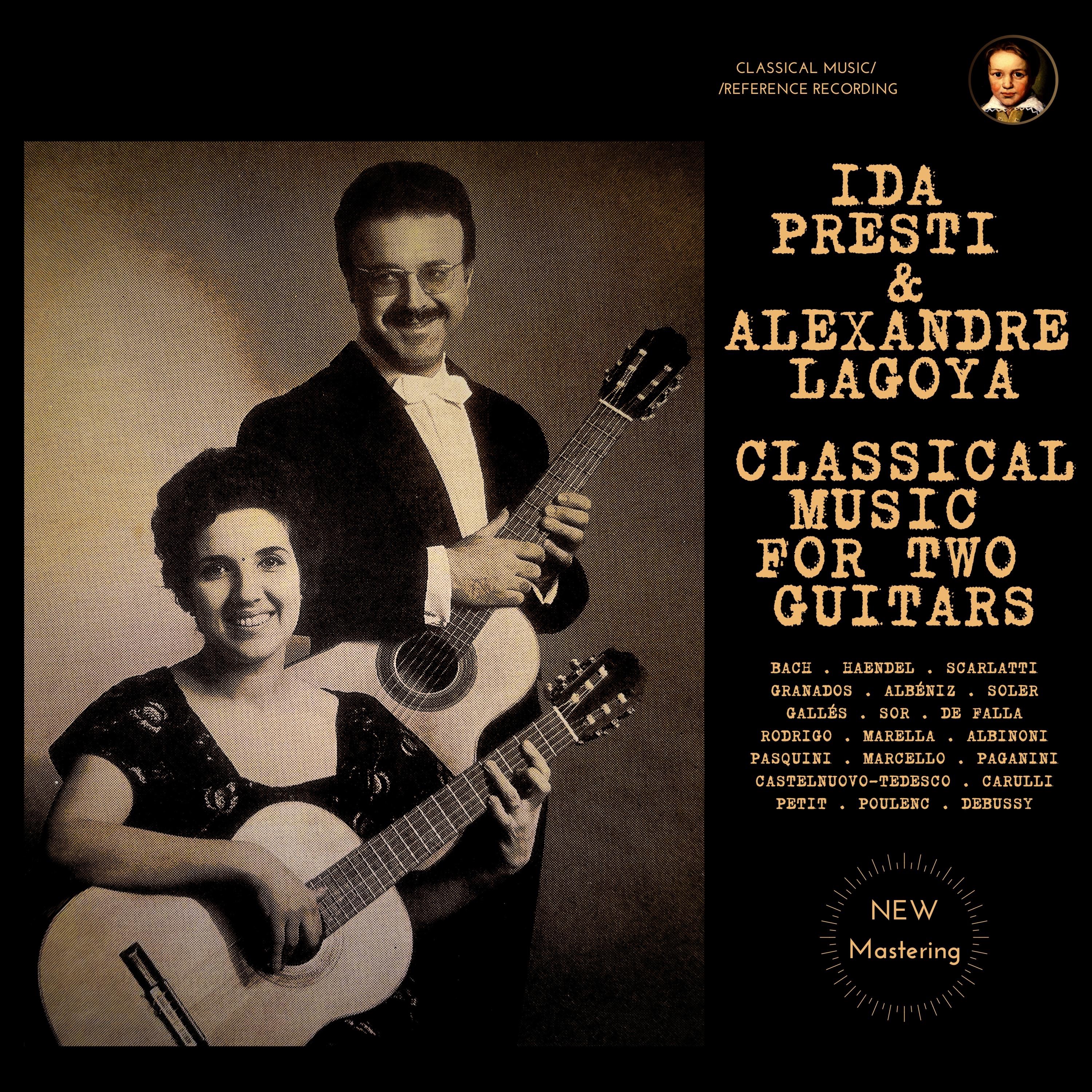 Ida Presti & Alexandre Lagoya: Classical Music for two Guitars album cover