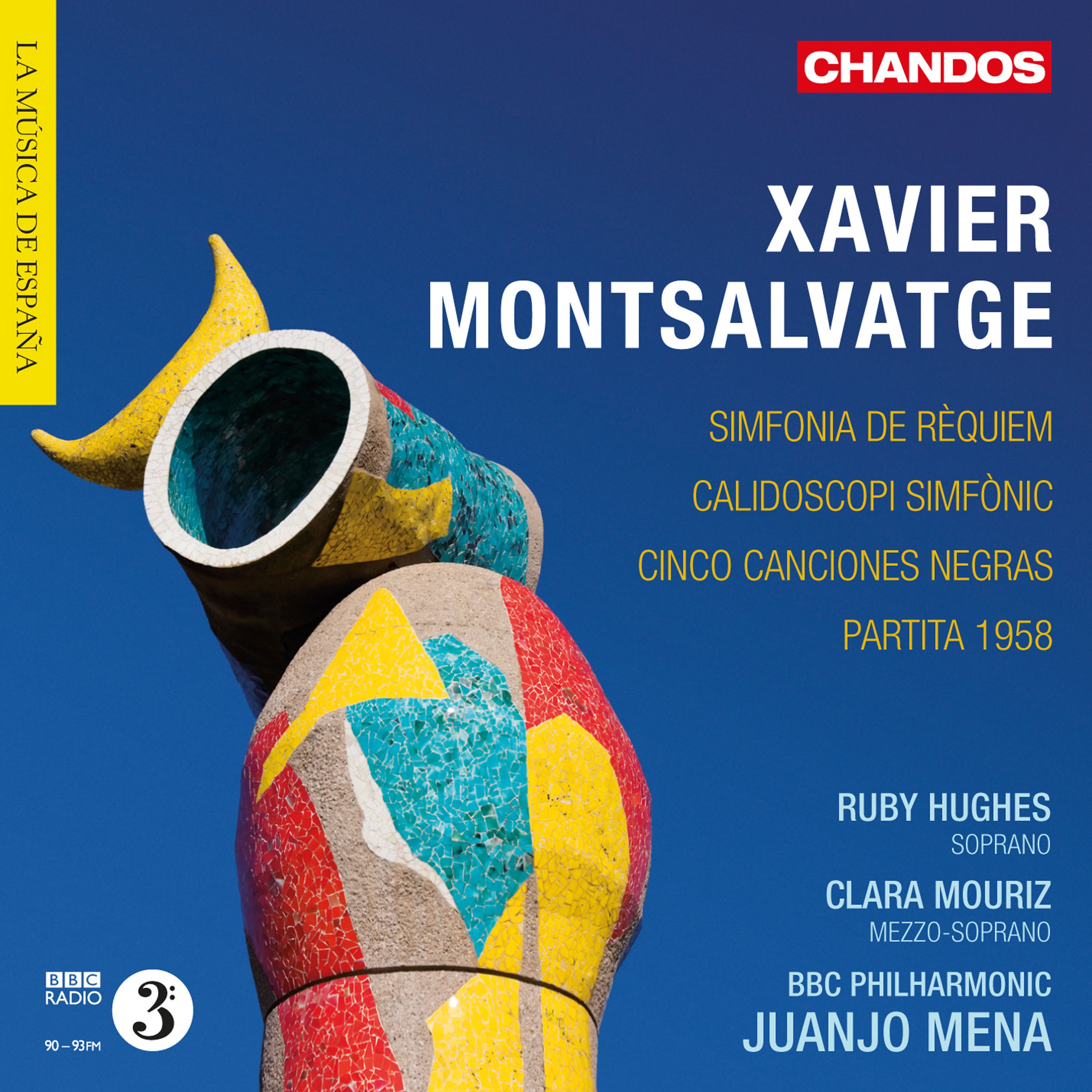 Montsalvatge: Partita 1958, Cinco Cancione Negras, Calidoscopi simfònic & Simfonia de Rèquiem album cover