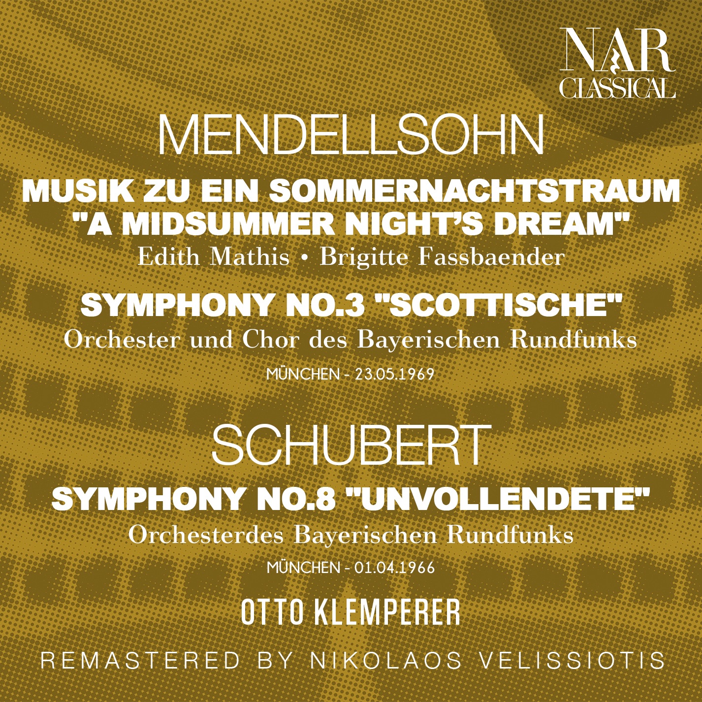 MENDELLSOHN: MUSIK ZU EIN SOMMERNACHTSTRAUM "A MIDSUMMER NIGHT'S DREAM", SYMPHONY No. 3 "SCOTTISCHE" album cover