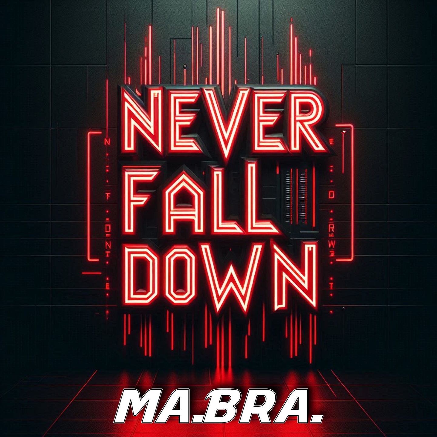 Never fall down - Single album cover