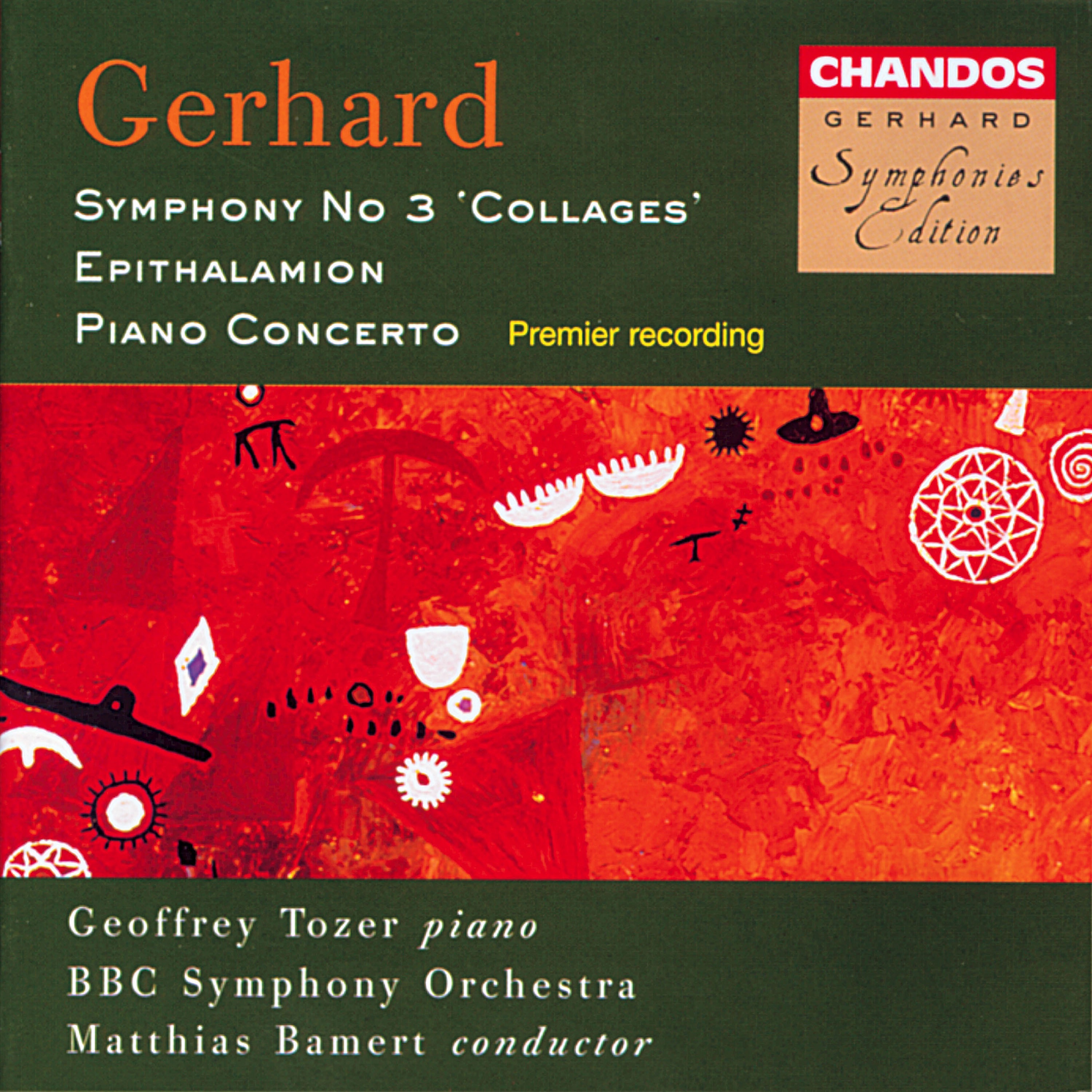 Gerhard: Symphony No. 3, Epithlamion & Piano Concerto album cover