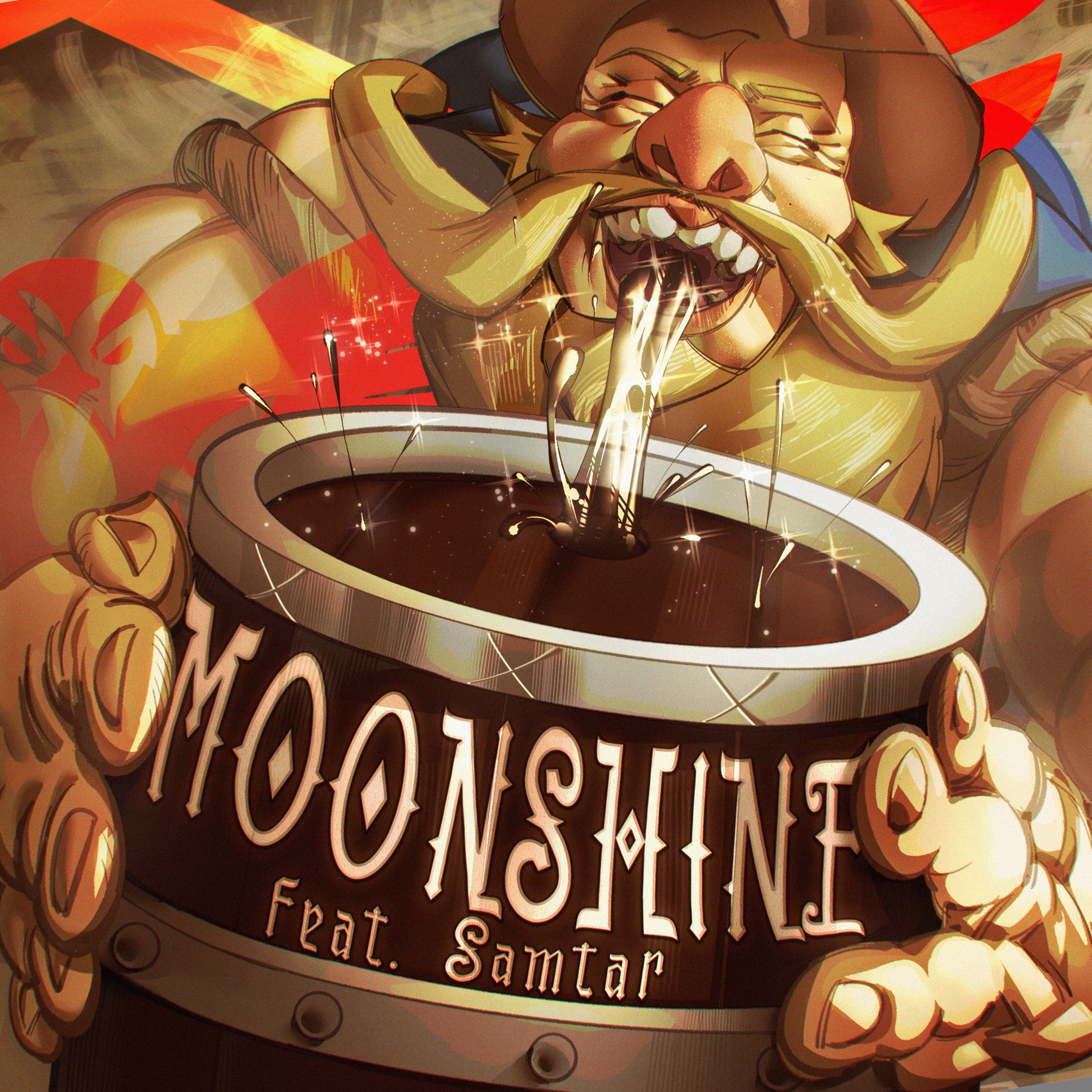 MOONSHINE (feat. Samtar) [Live] - Single album cover