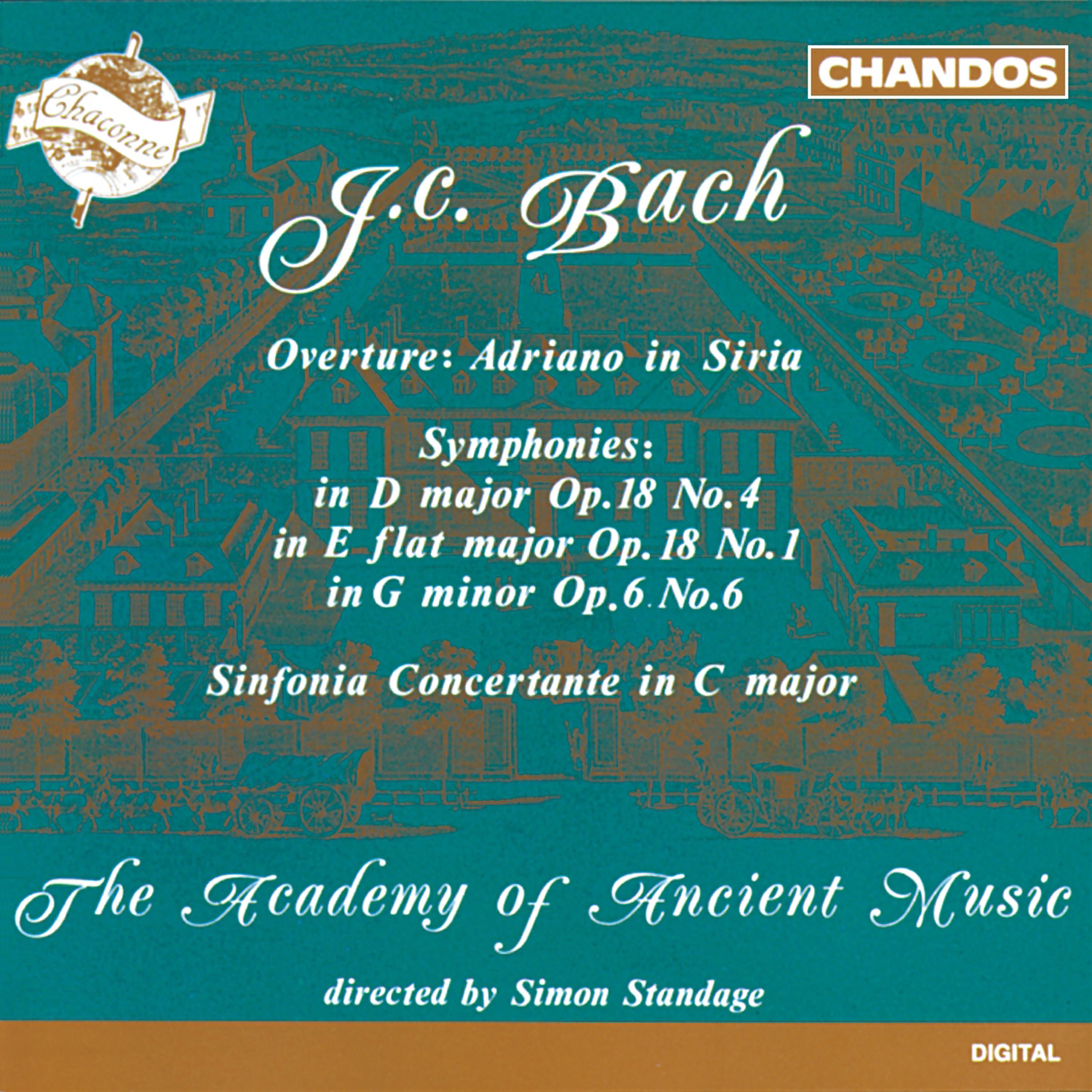 J.C. Bach: Orchestral Works album cover
