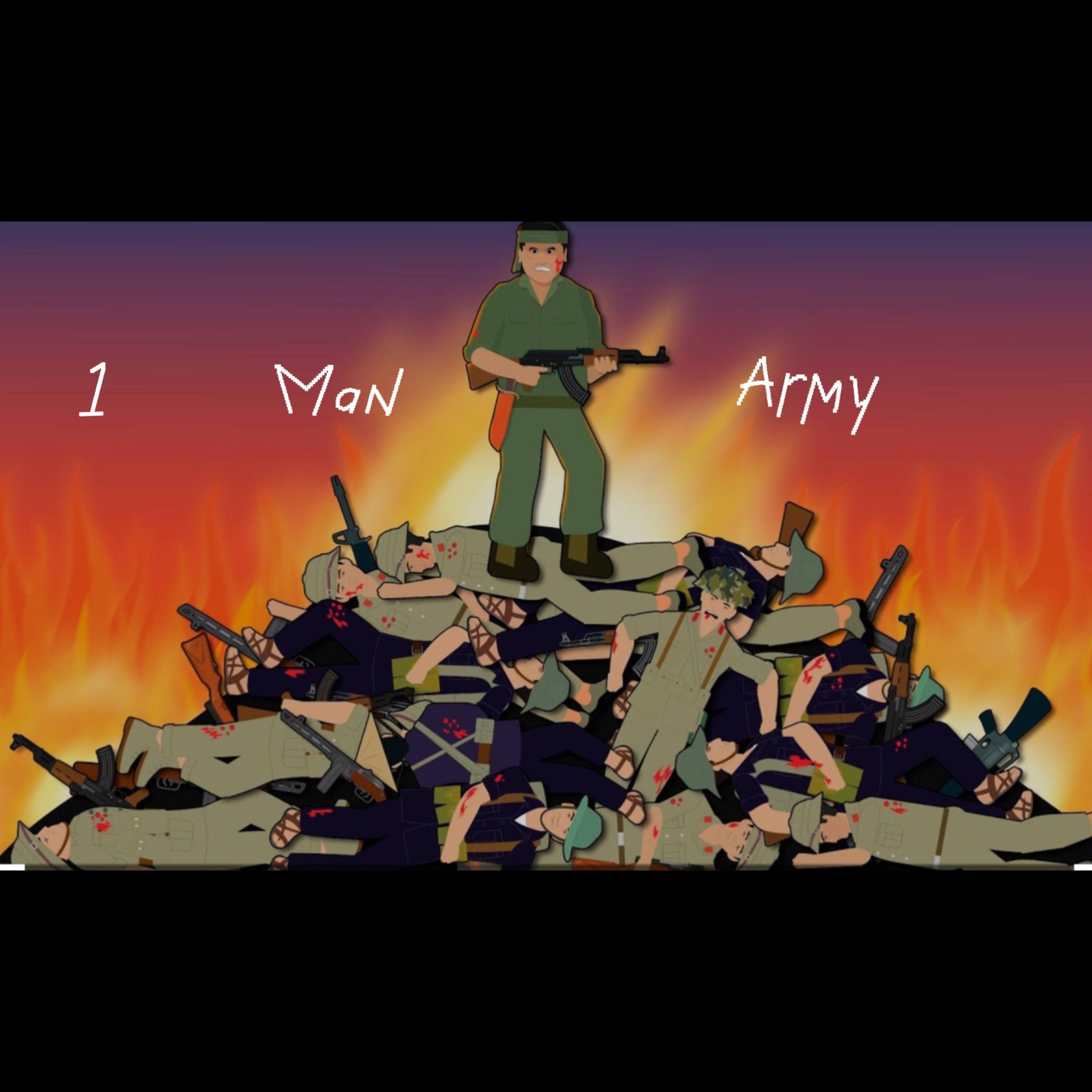 1 man army (feat. Rx papi) - Single album cover