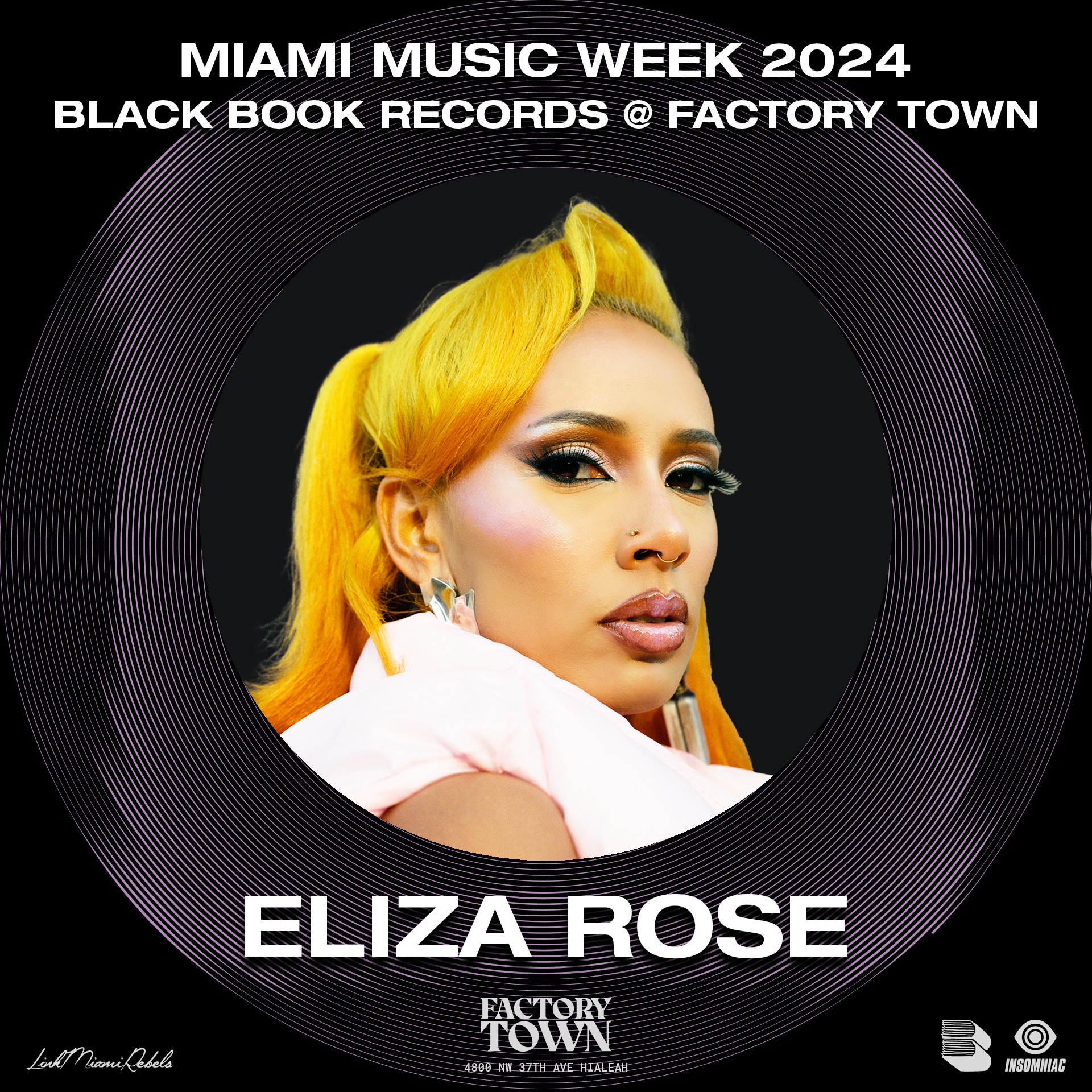 Eliza Rose at Factory Town Miami 2024: Black Book (DJ Mix) album cover