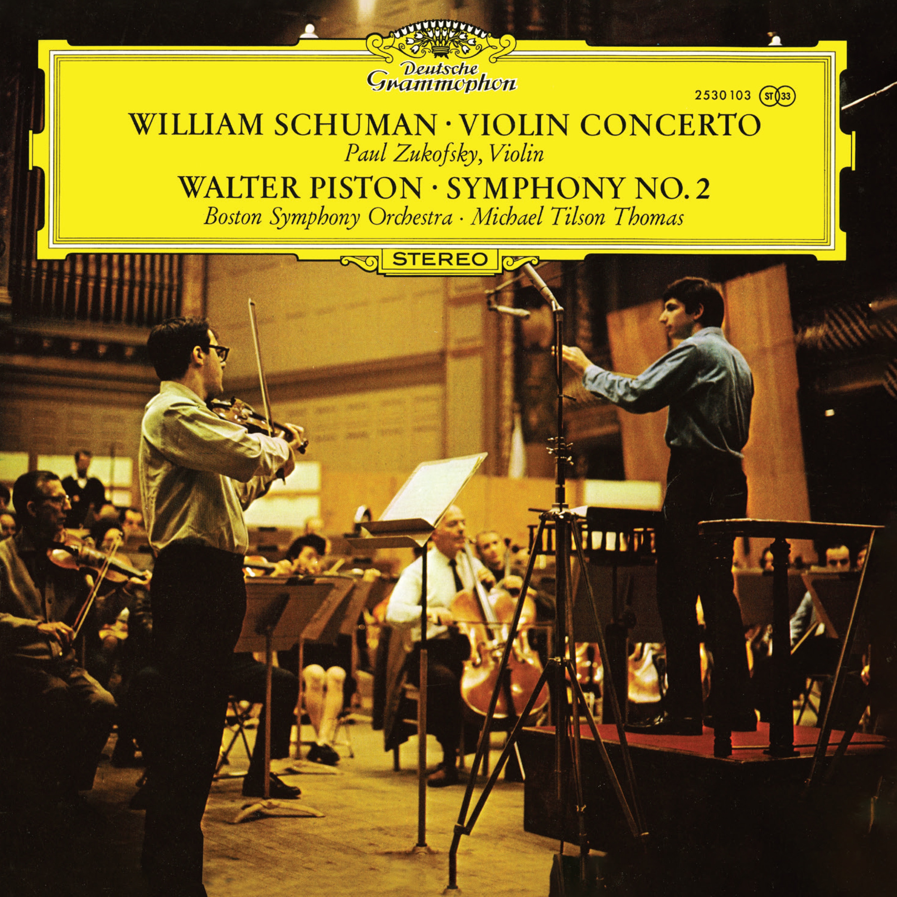 Piston: Symphony No. 2; Schumann: Concerto for Violin and Orchestra album cover