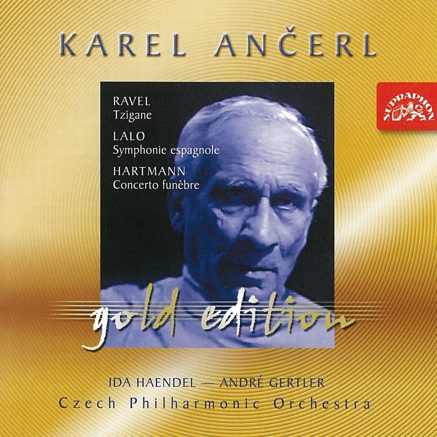Ančerl Gold Edition 17. Ravel: Tzigane - Lalo: Symphonie espagnole - Hartmann: Concerto Funebre album cover