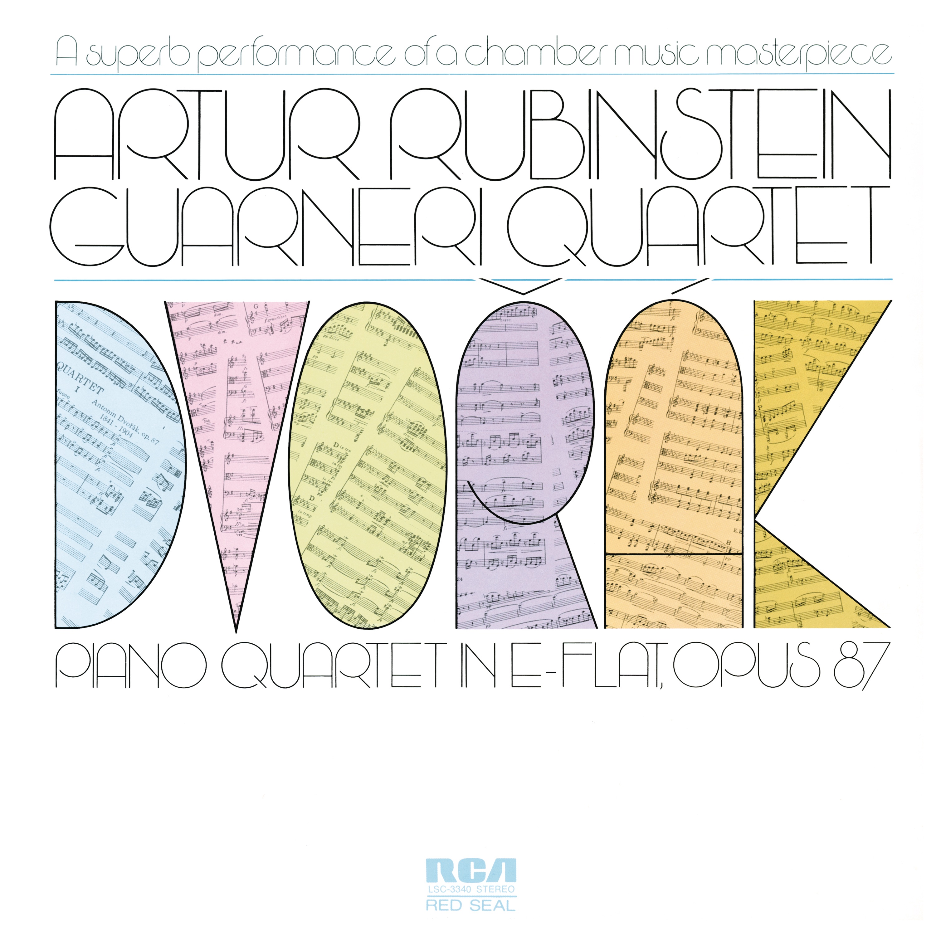 Dvorák: Quartet for Piano, Violin, Viola and Cello No. 2 in E-Flat Major, Op. 87 album cover