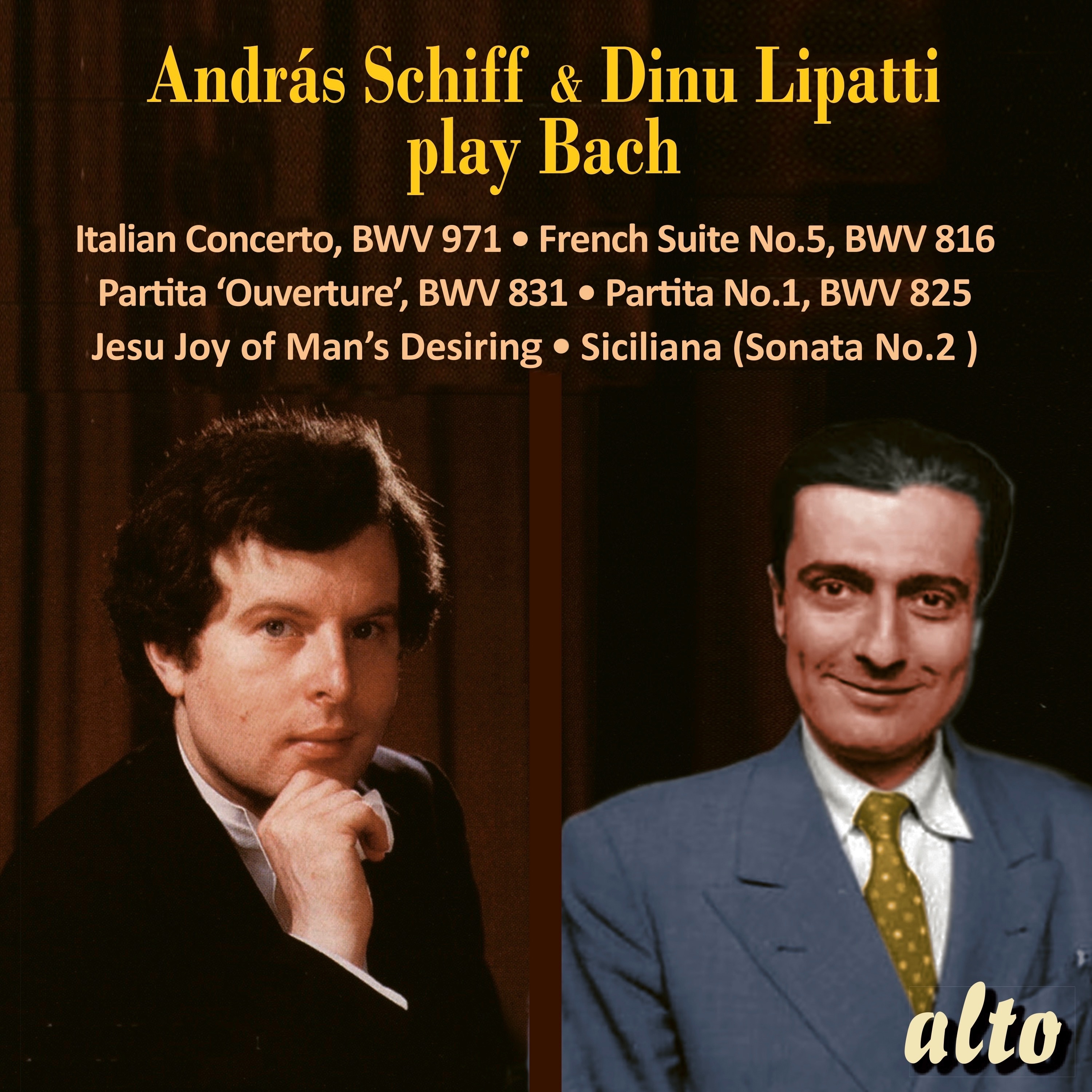 András Schiff & Dinu Lipatti Play Bach (2025 Remastered Edition) album cover