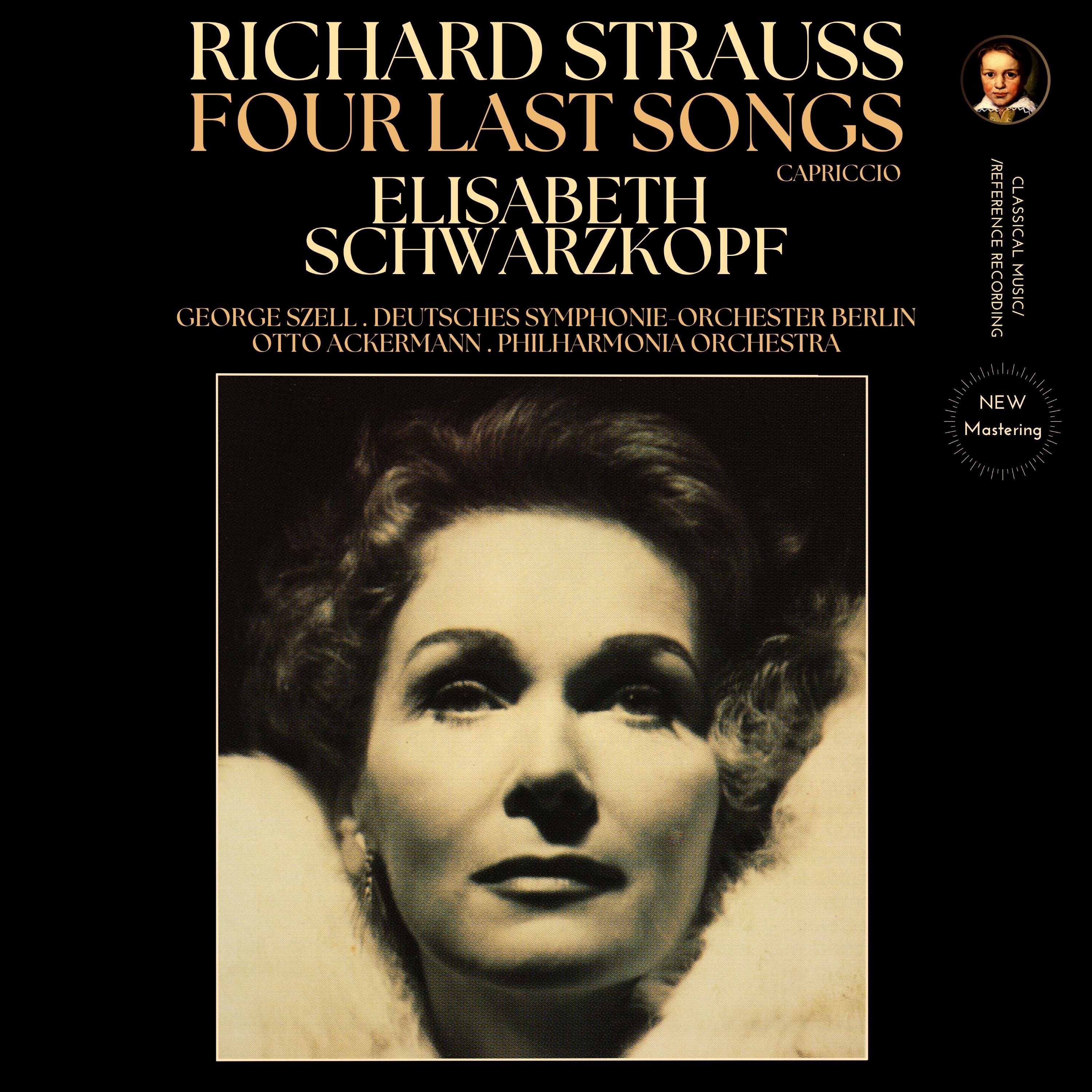 Richard Strauss: Four Last Songs & Capriccio by Elisabeth Schwarzkopf (2025 Remastered, Berlin 1965  album cover