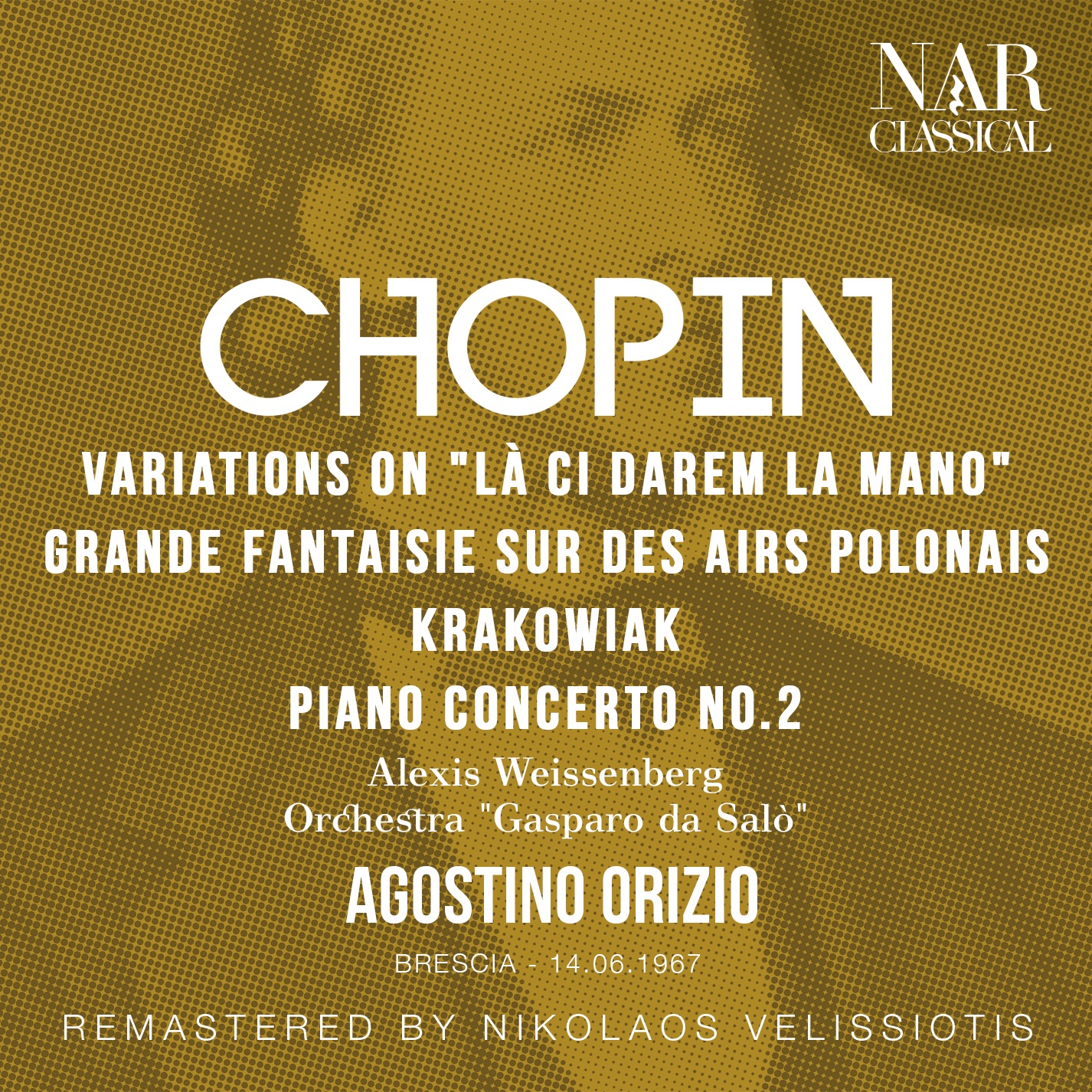 CHOPIN: VARIATIONS ON "LÀ CI DAREM LA MANO", GRANDE FANTAISIE SUR DES AIRS POLONAIS, RONDEAU DE CONC album cover