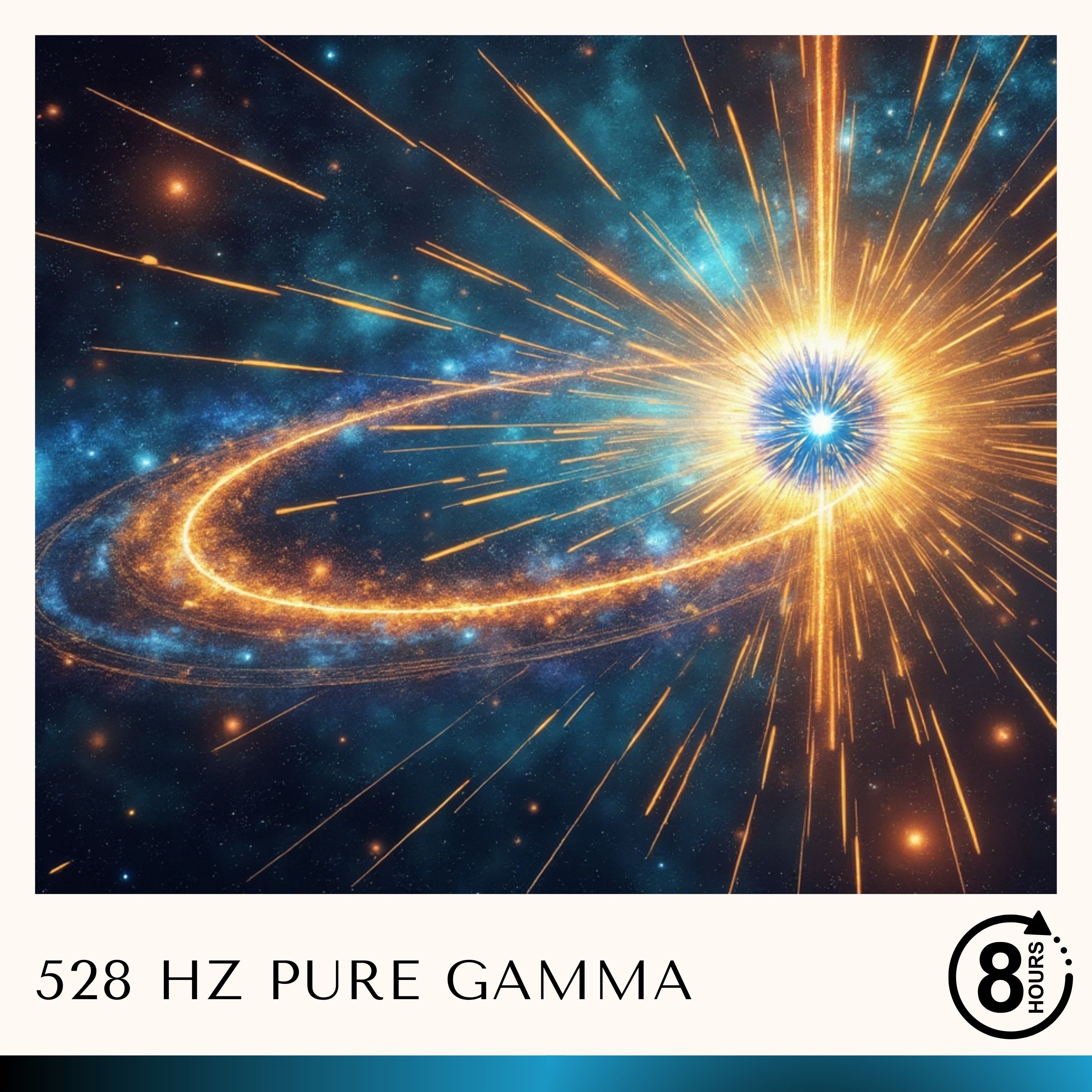 8 Hours of 528 Hz Pure Gamma Binaural Beat (Miracle Tone) album cover