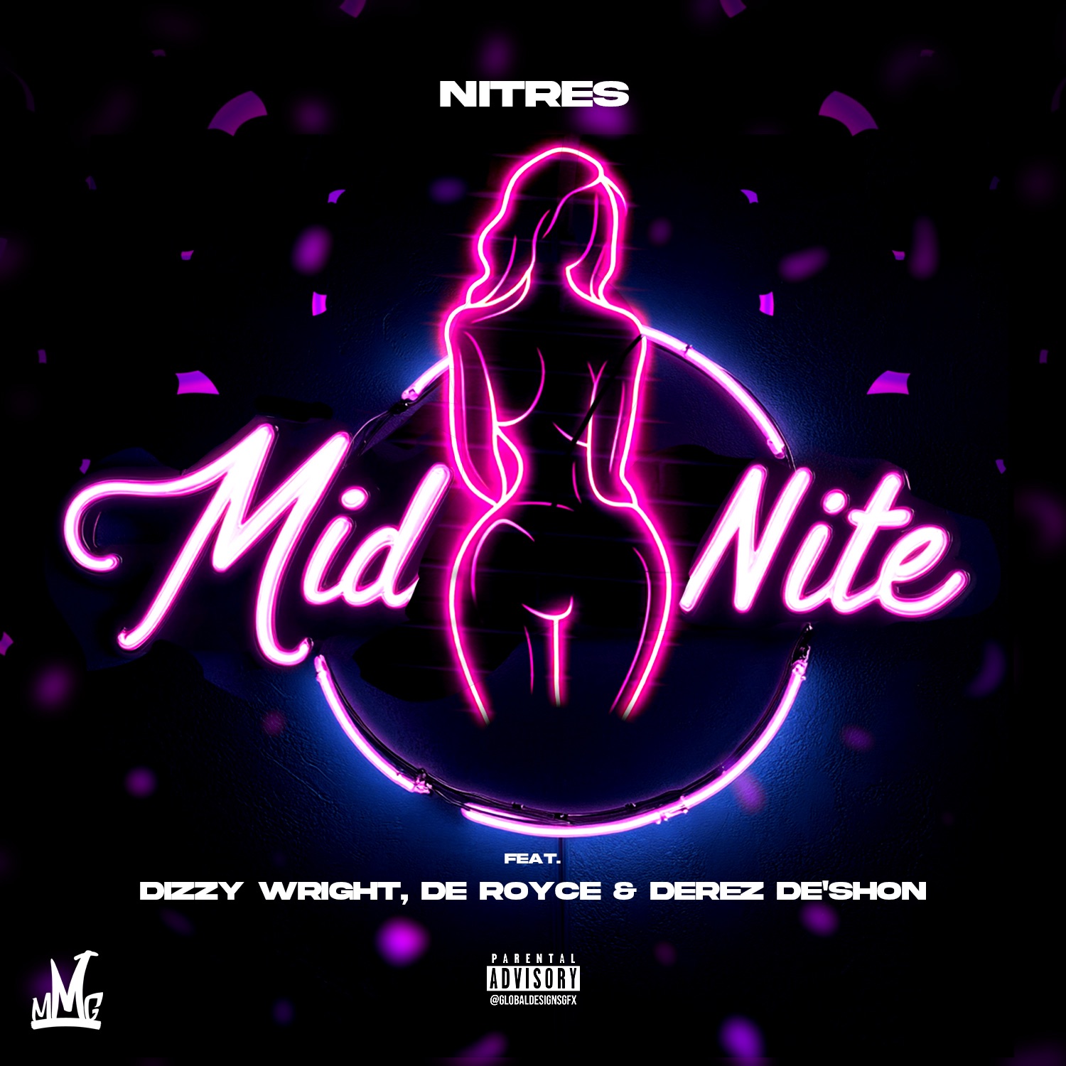 MidNite (feat. Dizzy Wright, De Royce & Derez De'Shon) - Single album cover
