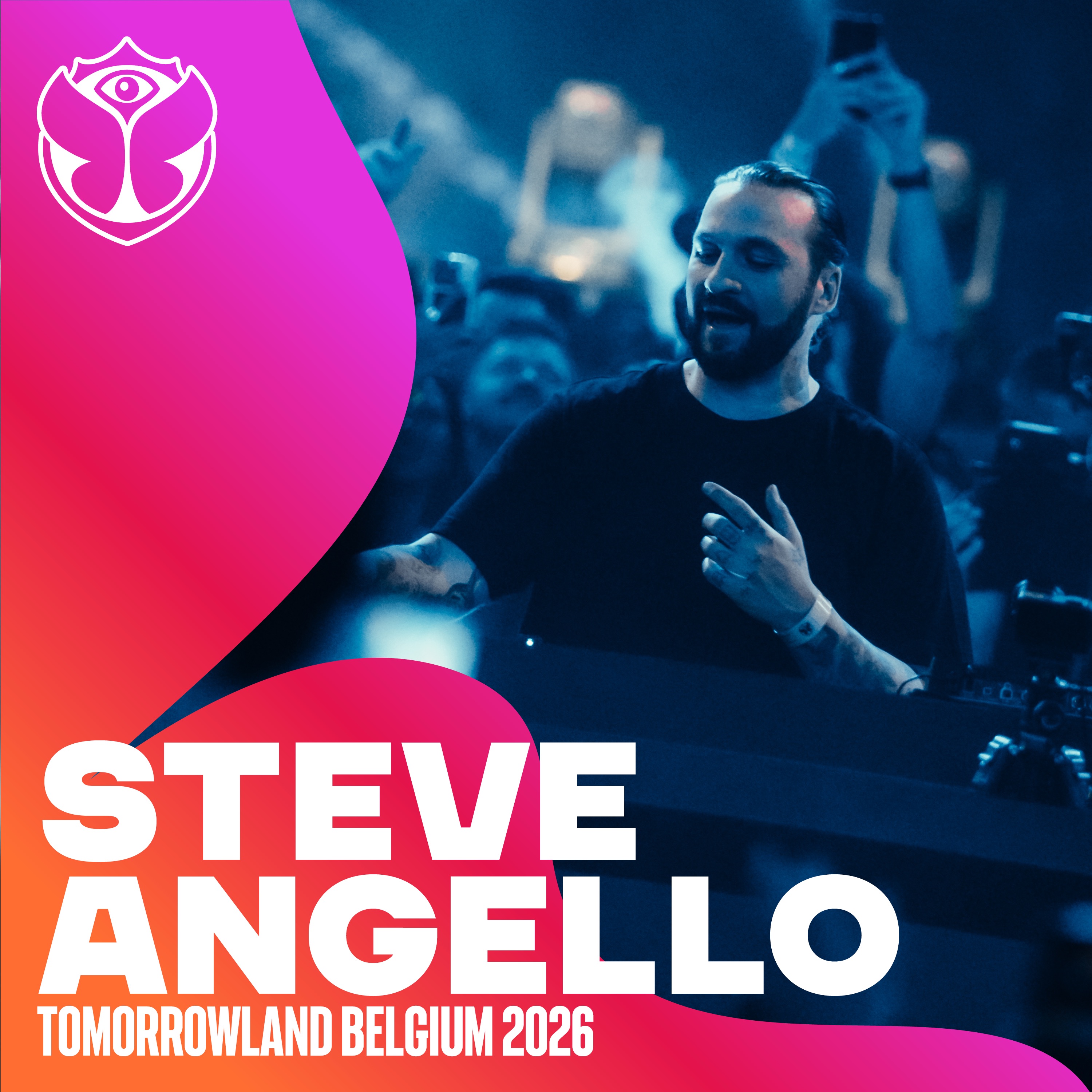 Tomorrowland Belgium 2026: Steve Angello at Crystal Garden, Weekend 1 (DJ Mix) album cover