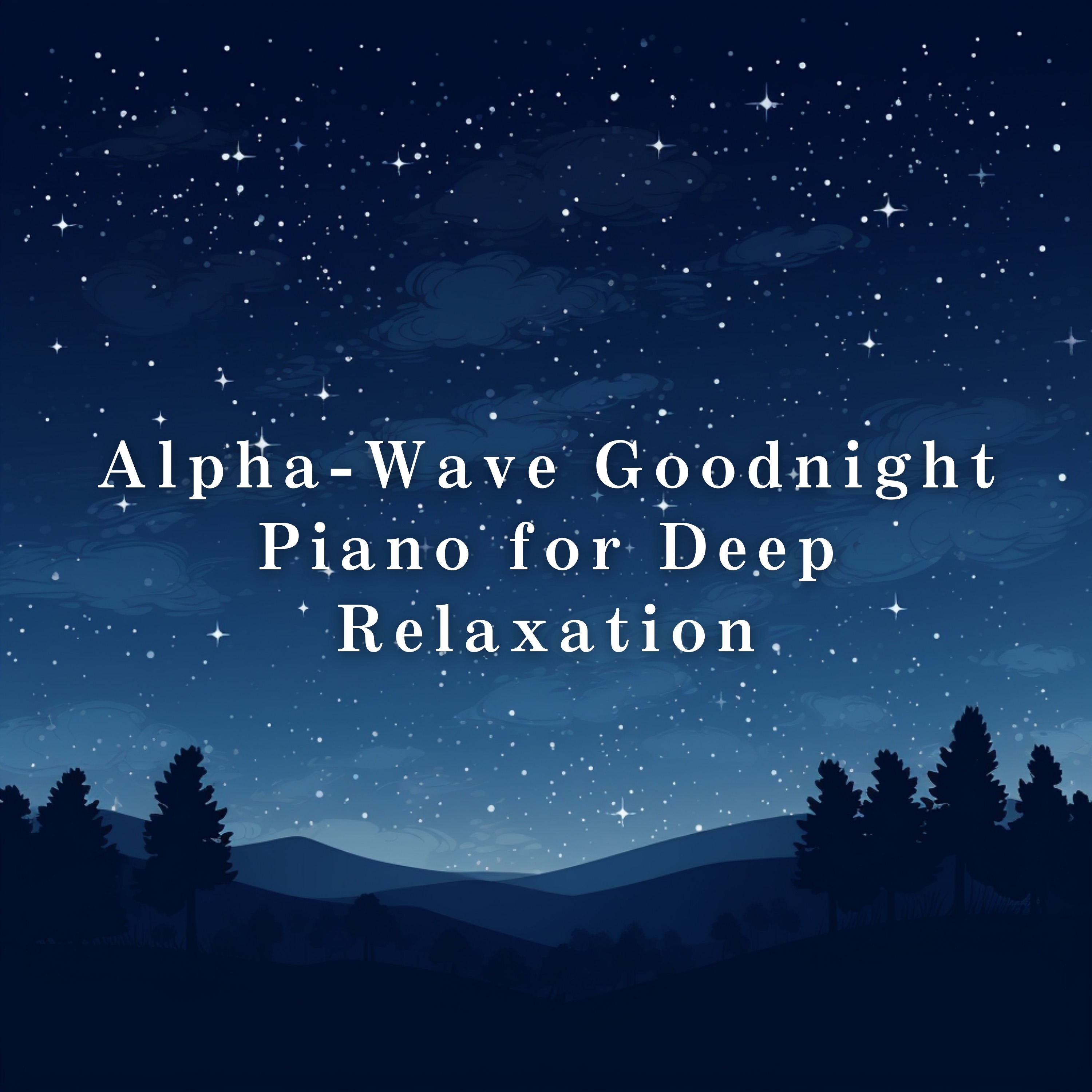 Alpha-Wave Goodnight Piano for Deep Relaxation album cover