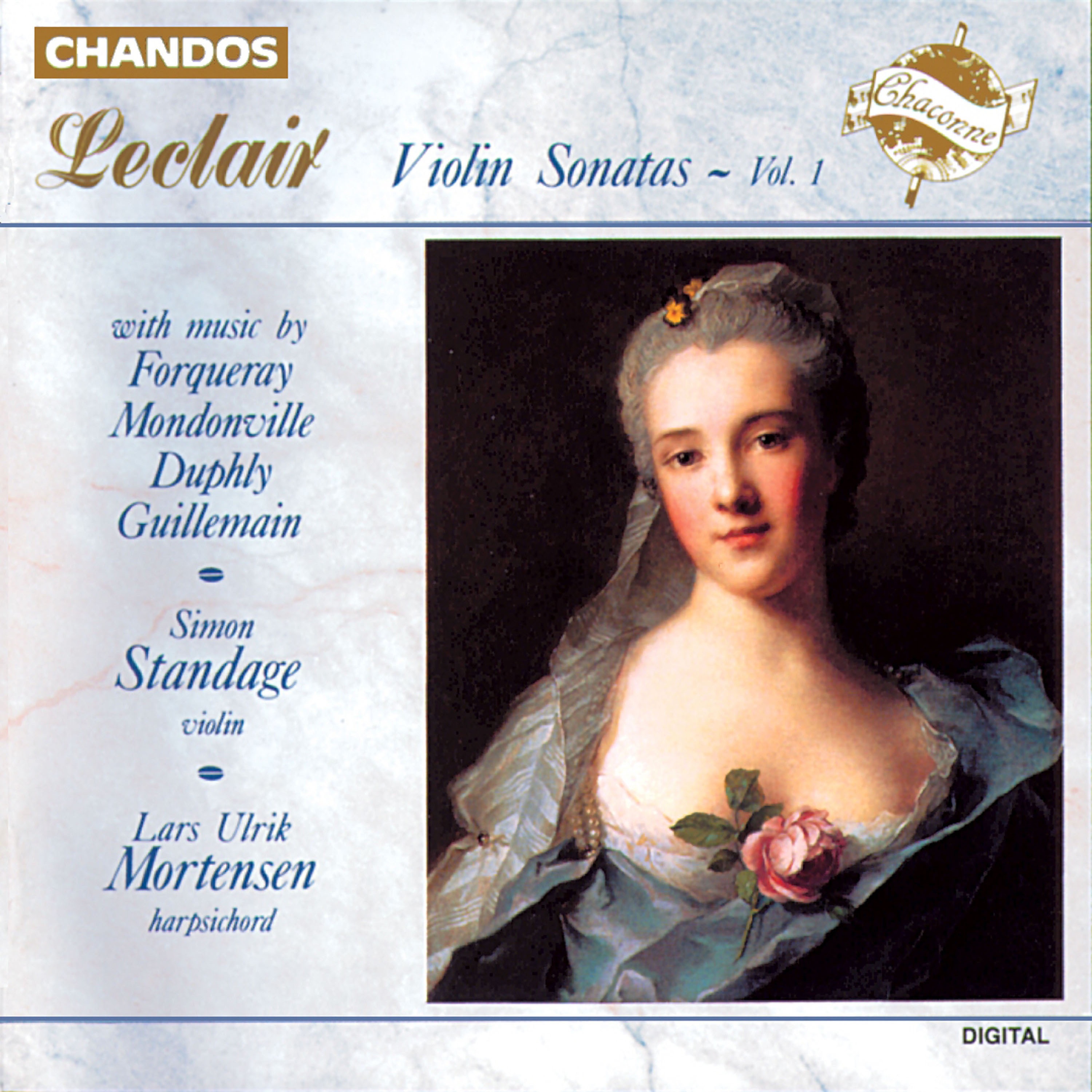 Simon Standage Plays Leclair, Duphly, Guillemain & Forqueray Violin Sonatas album cover