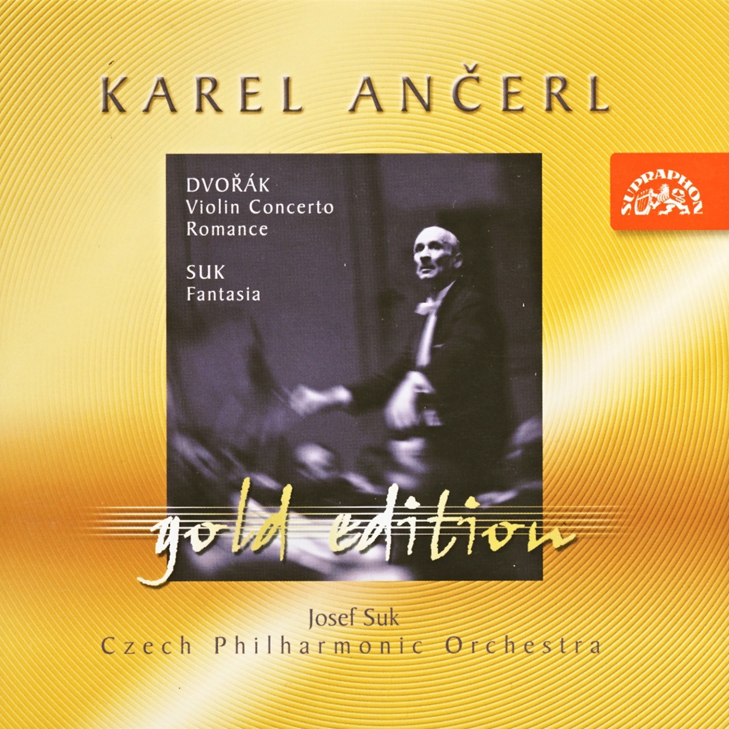 Ančerl Gold Edition 8. Dvořák: Violin Concerto, Romance - Suk: Fantasia album cover
