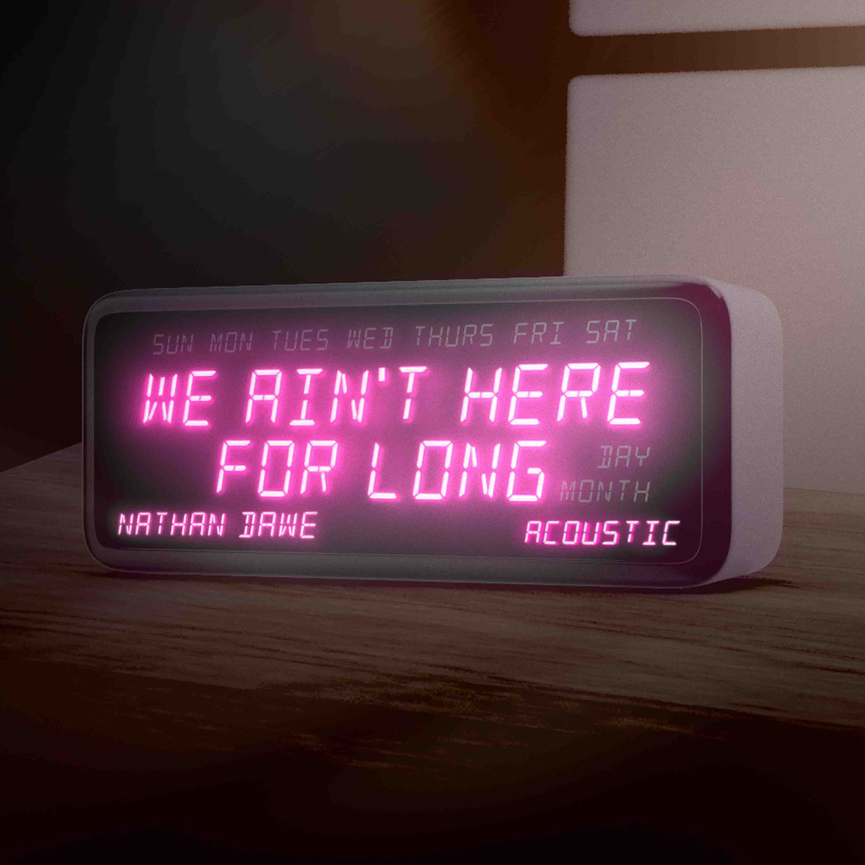 We Ain't Here For Long (Acoustic) - Single album cover