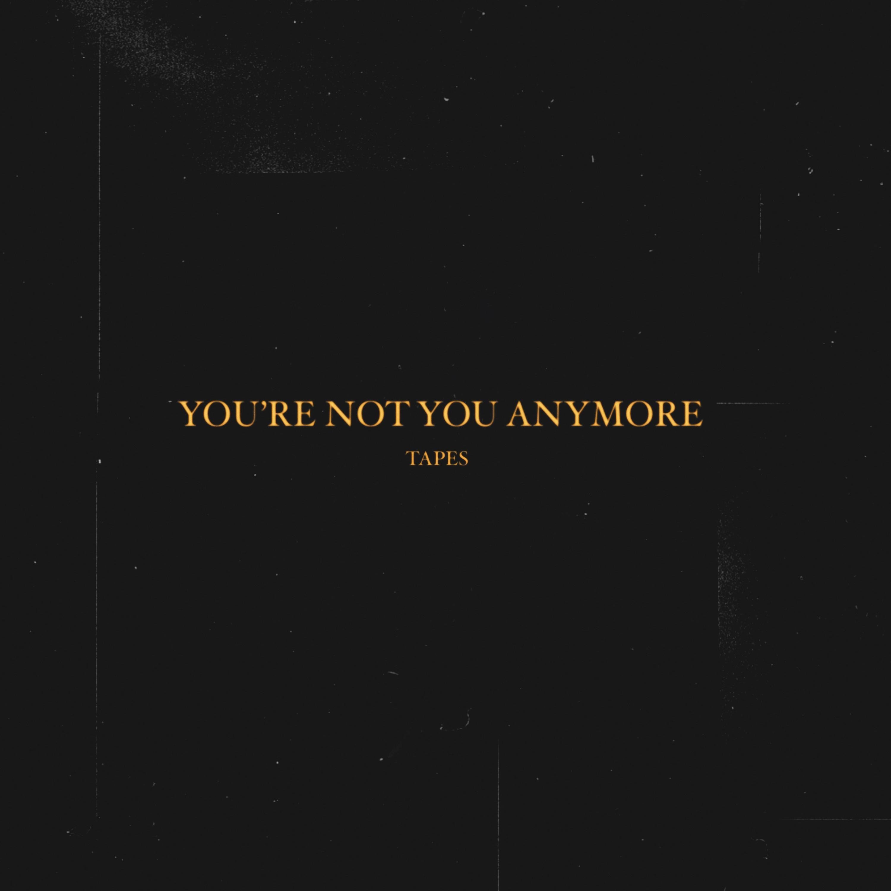 You're not you anymore - Single album cover