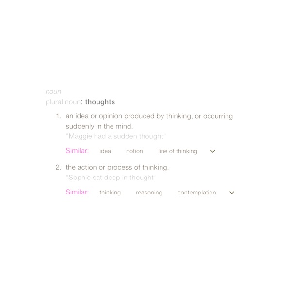 Thoughts: Intermission - Single album cover