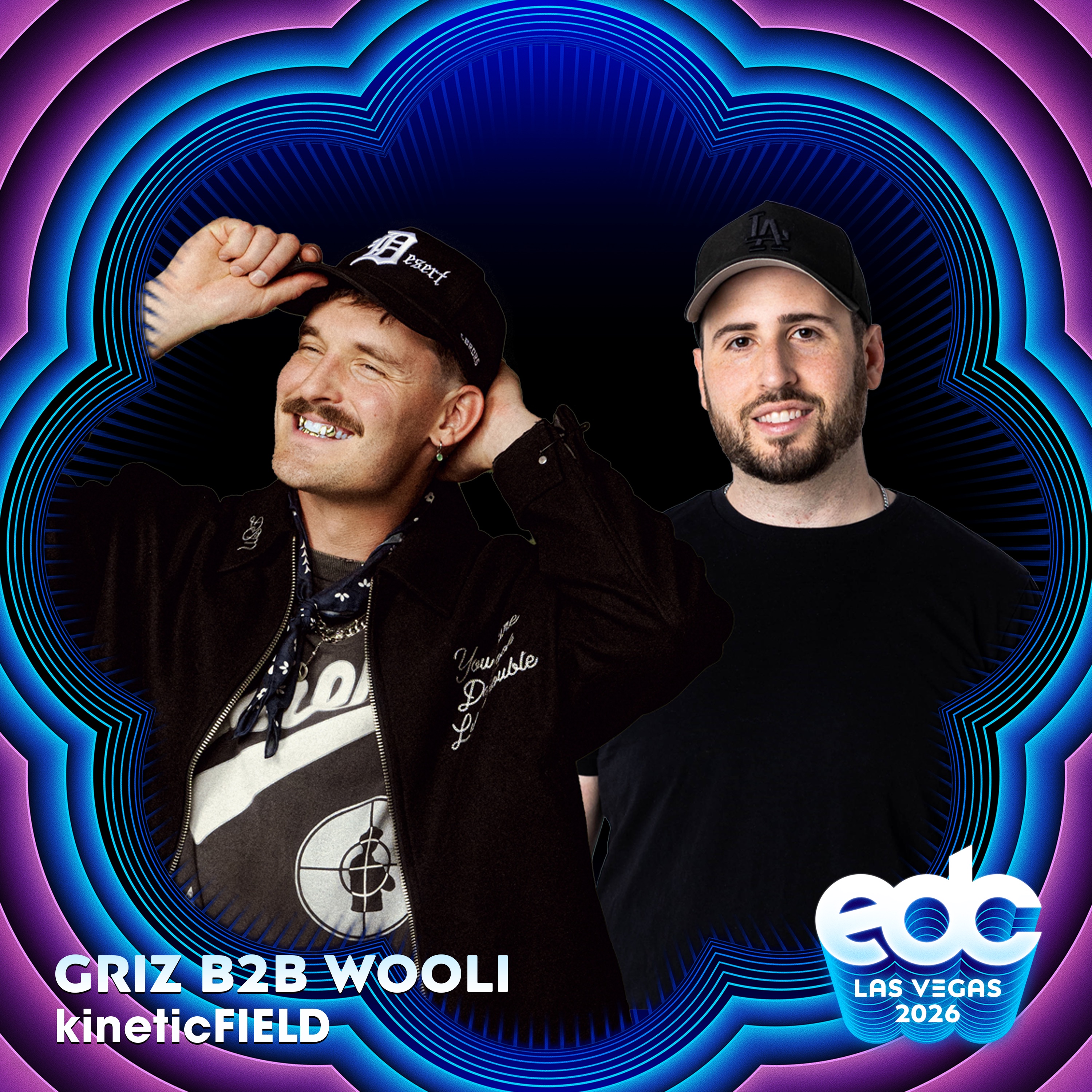 GRiZ b2b Wooli at EDC Las Vegas 2026: Kinetic Field Stage (DJ Mix) album cover