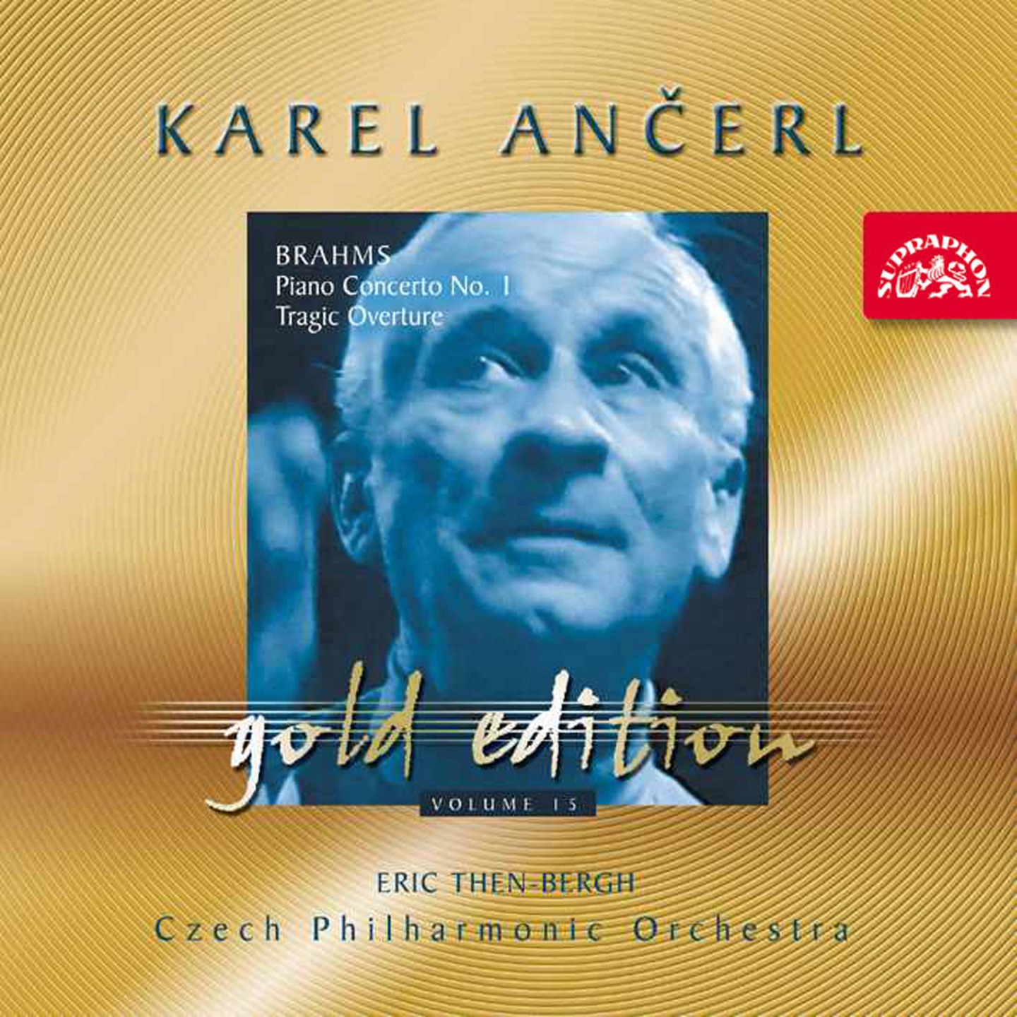 Ančerl Gold Edition 15. Brahms: Piano Concerto No. 1, Tragic Overture album cover