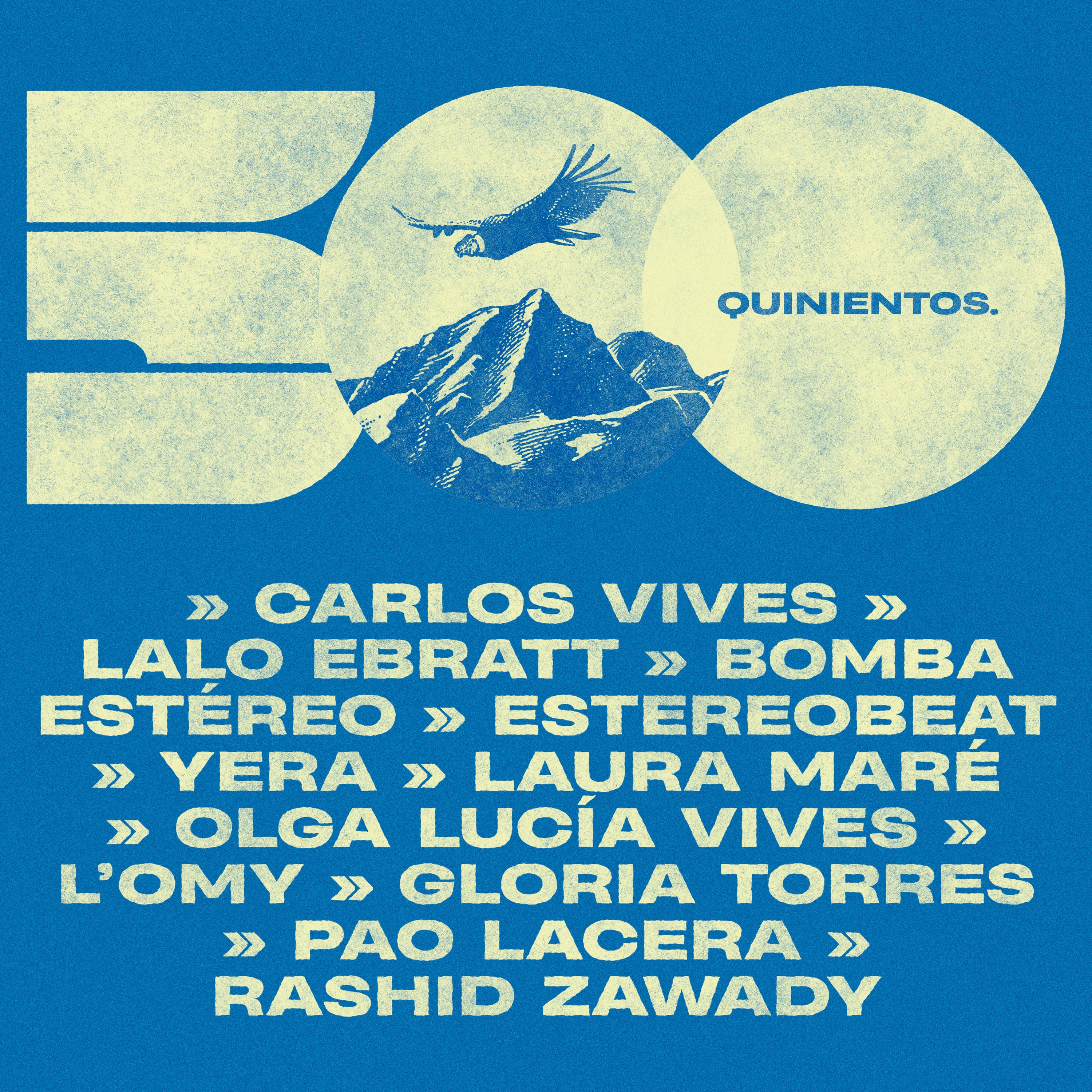 500 (feat. Yera, Laura Maré, Olga Lucía Vives, L'Omy, Gloria Torres, Pao Lacera & Rashid Zawady) - S album cover