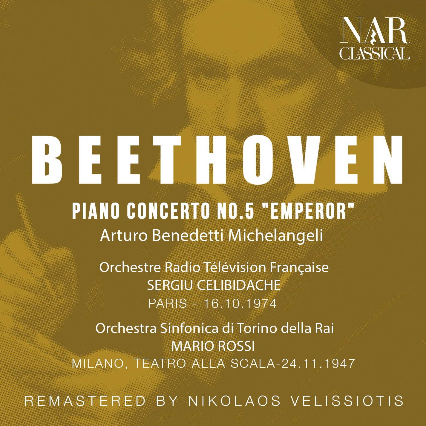 BEETHOVEN: PIANO CONCERTO No. 5 "EMPEROR" album cover